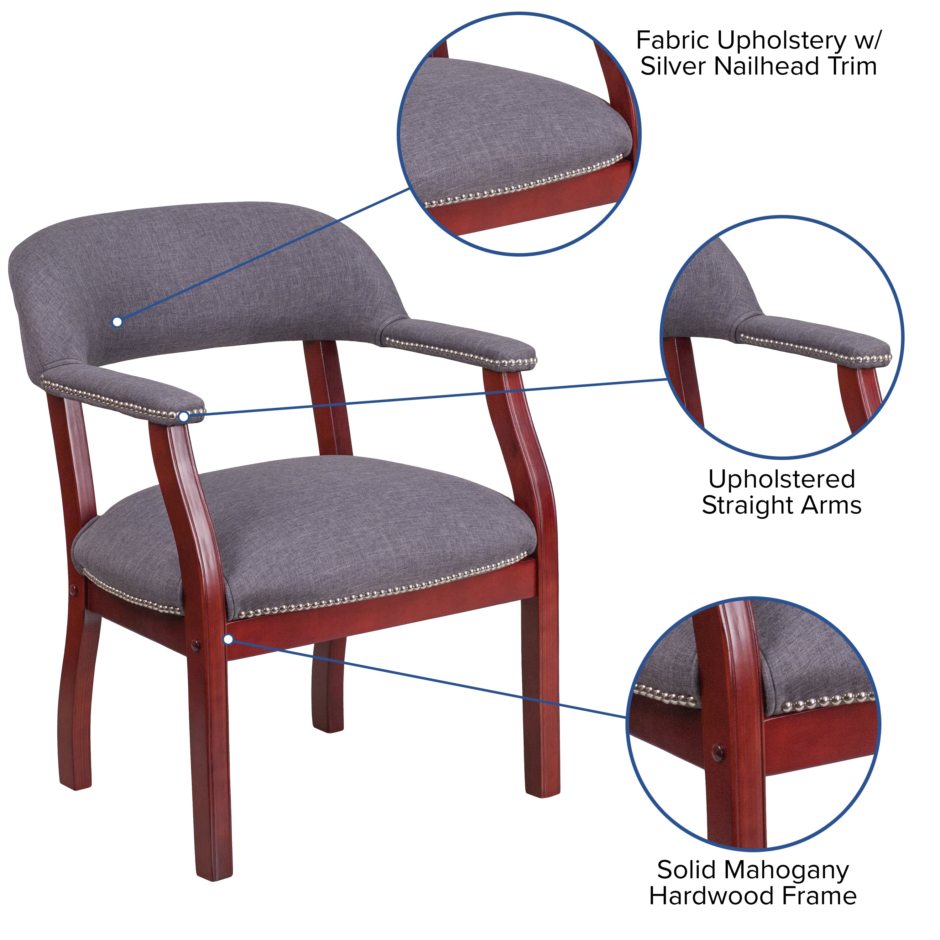 Conference Chair with Accent Nail Trim