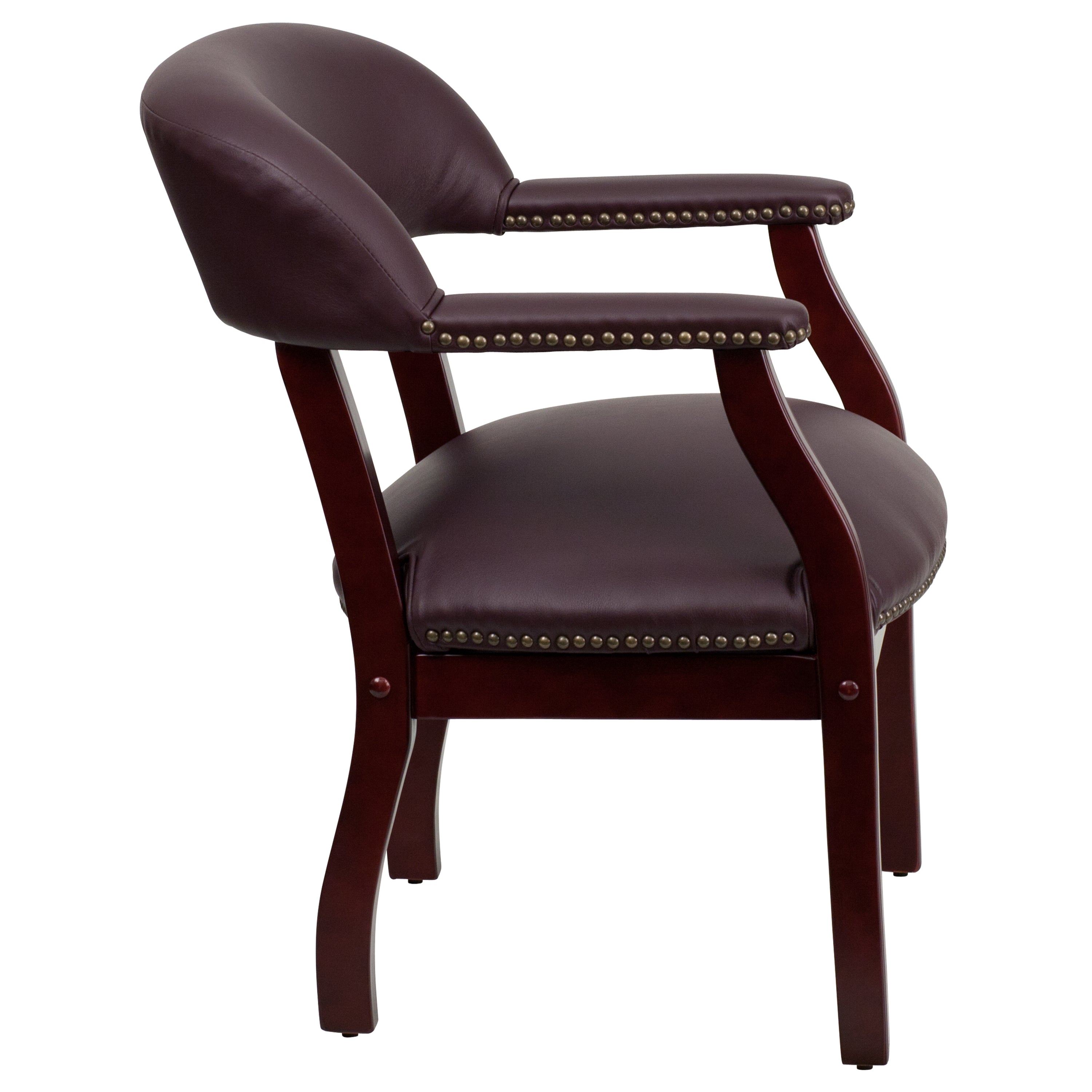 Conference Chair with Accent Nail Trim-Office Chair-Flash Furniture-Wall2Wall Furnishings