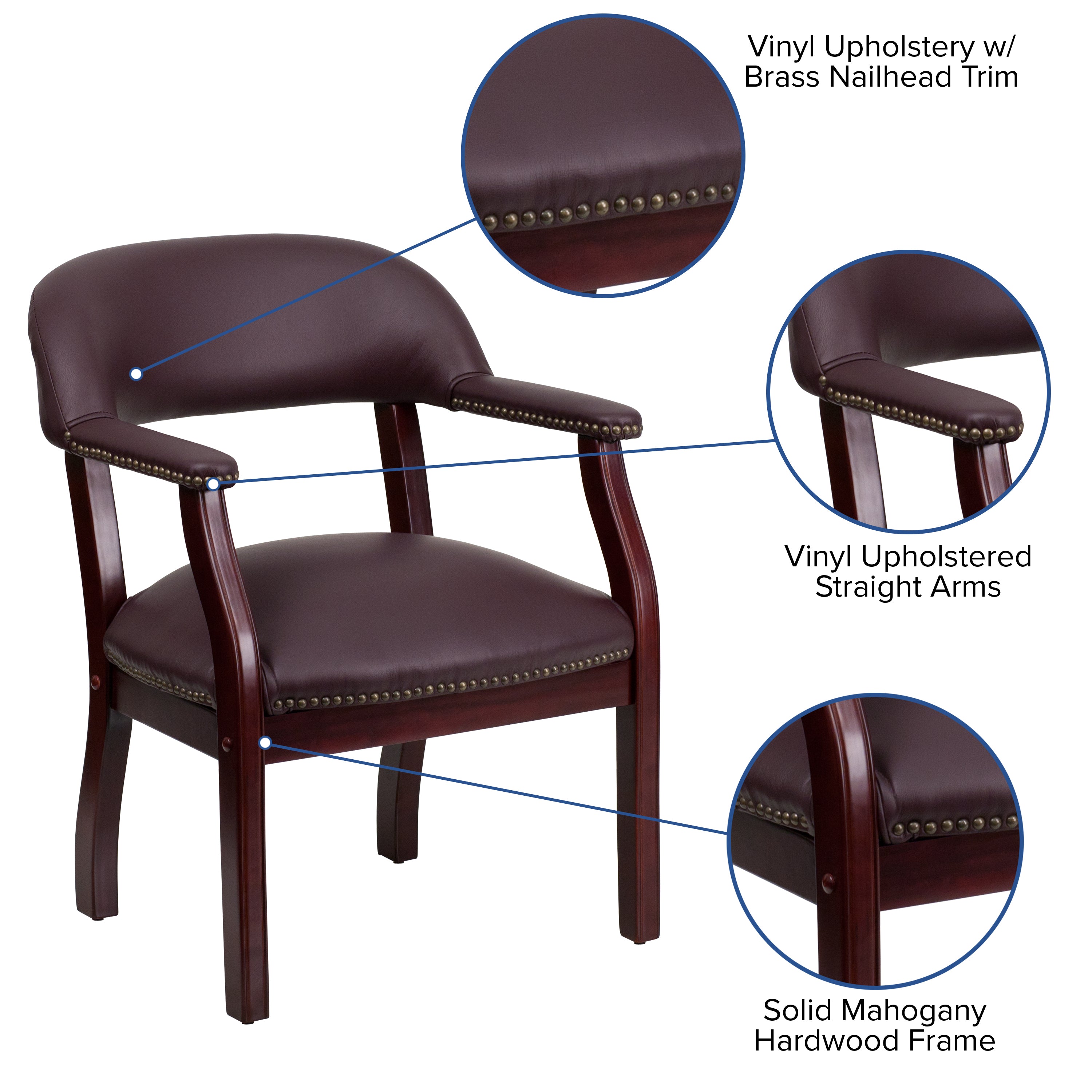 Conference Chair with Accent Nail Trim