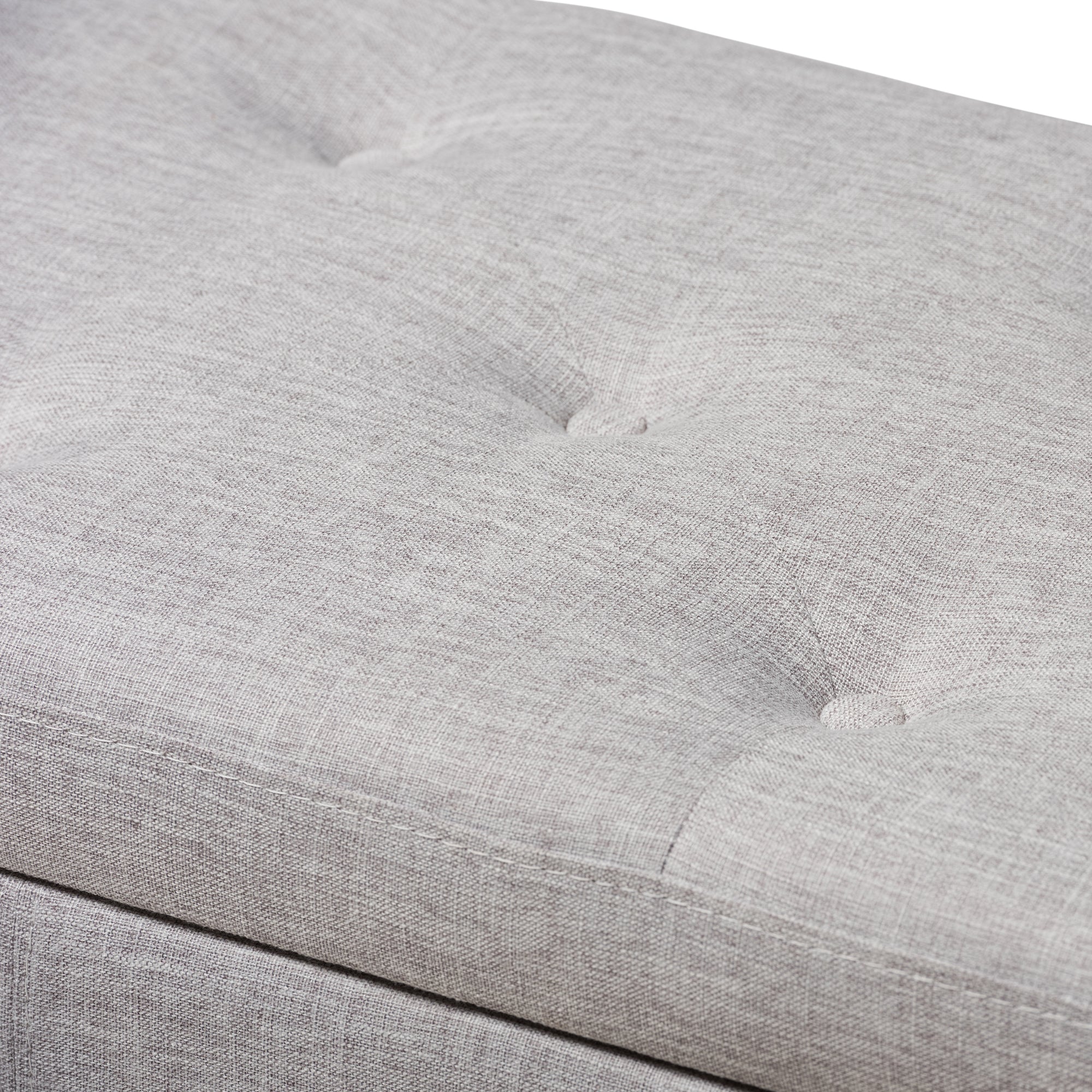 Hannah Modern and Contemporary Fabric Upholstered Button-Tufting Storage Ottoman