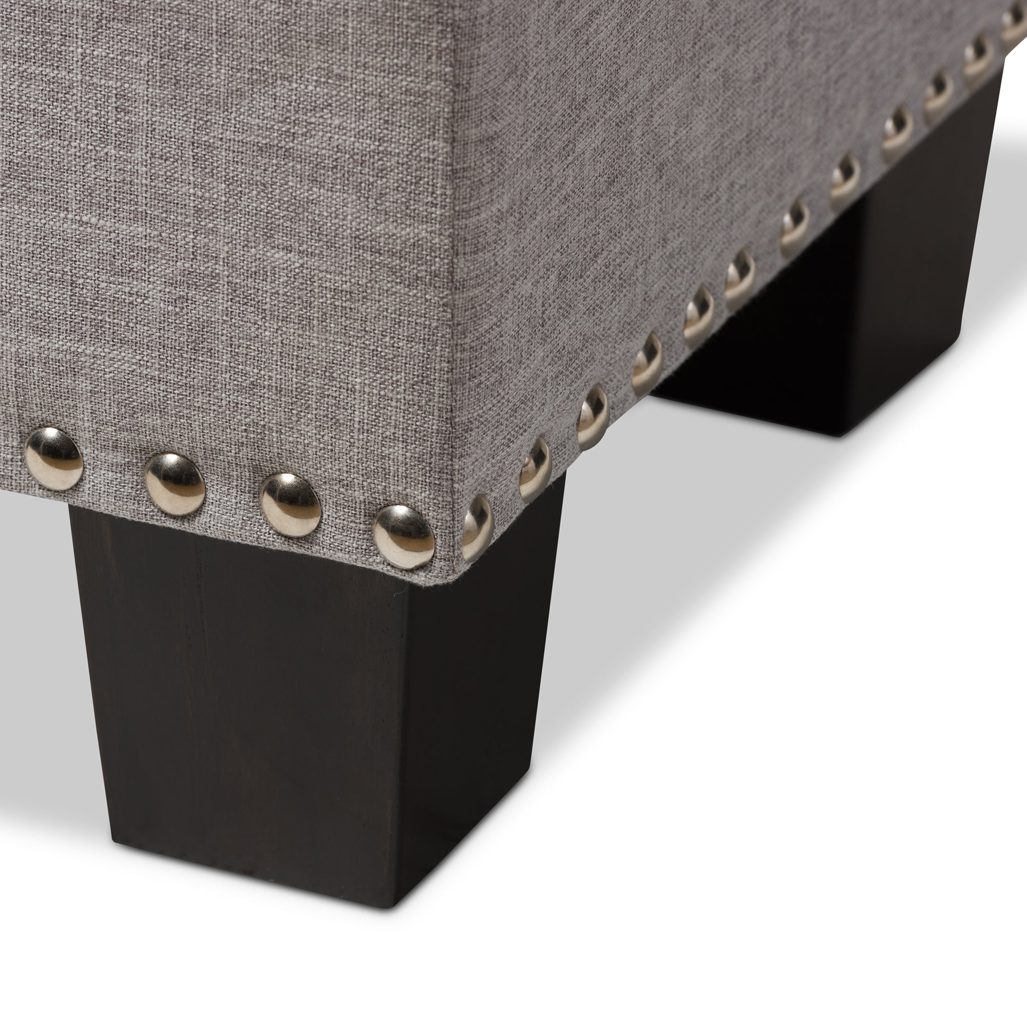 Hannah Modern and Contemporary Fabric Upholstered Button-Tufting Storage Ottoman