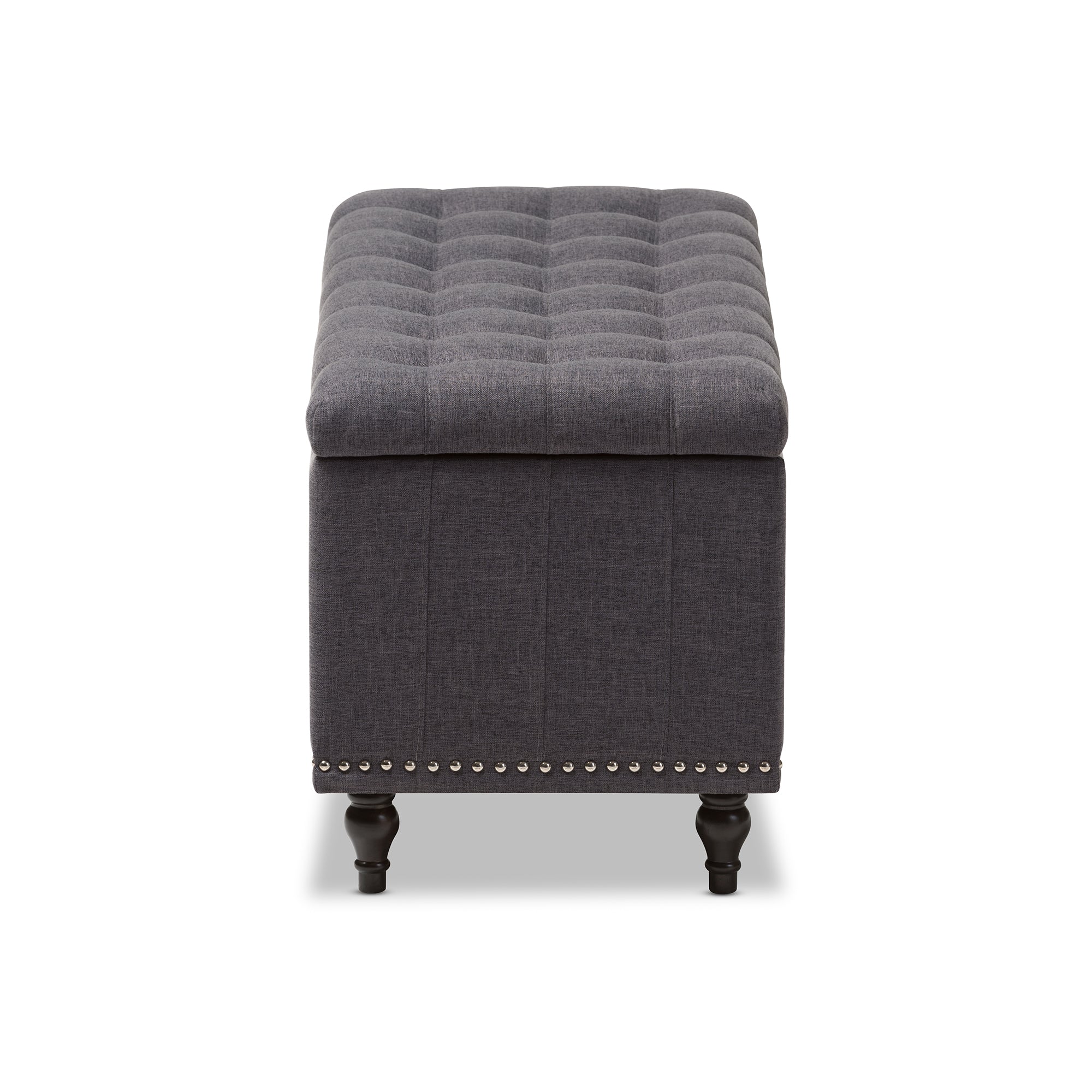Kaylee Modern Classic Fabric Upholstered Button-Tufting Storage Ottoman