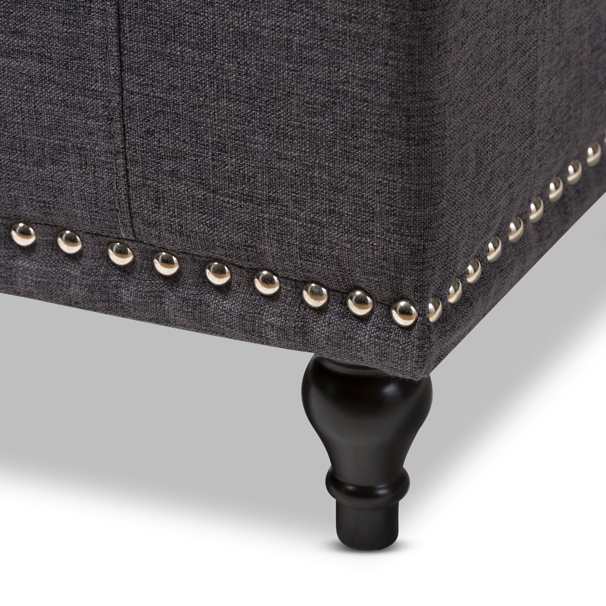 Kaylee Modern Classic Fabric Upholstered Button-Tufting Storage Ottoman