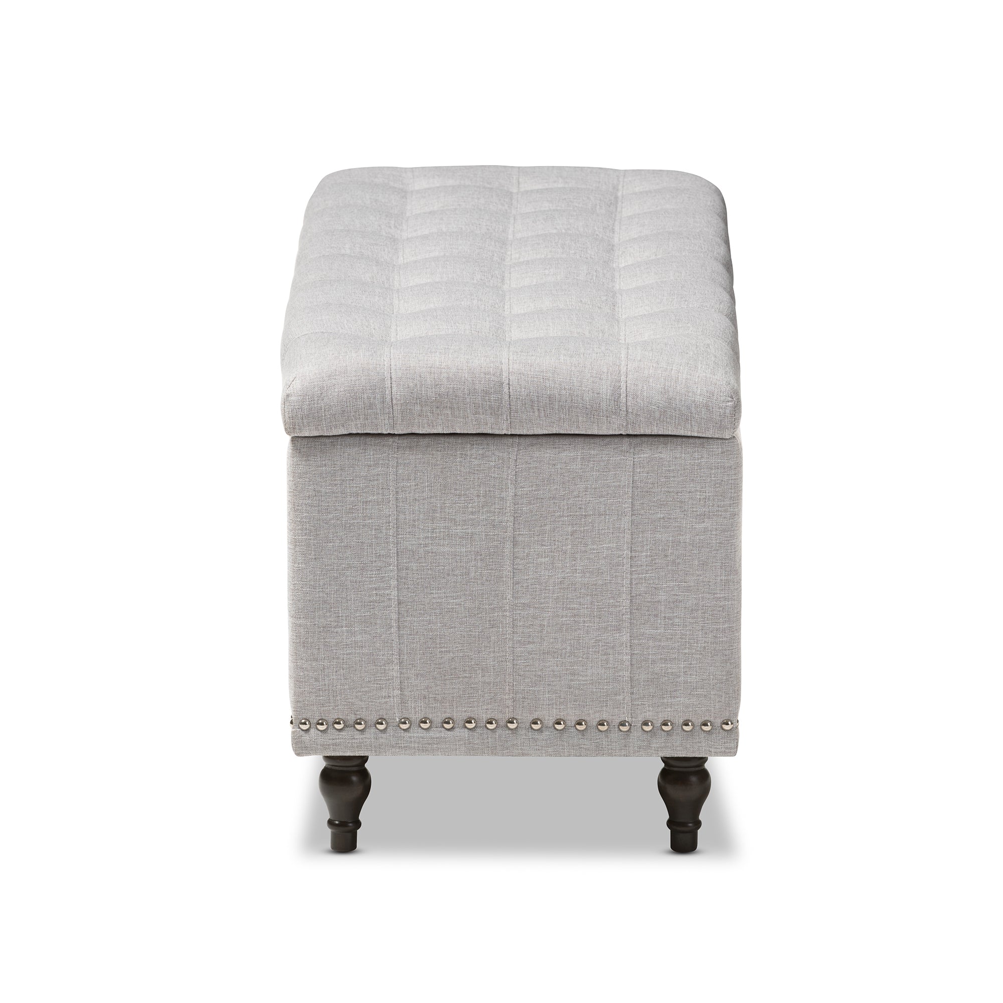 Kaylee Modern Classic Fabric Upholstered Button-Tufting Storage Ottoman
