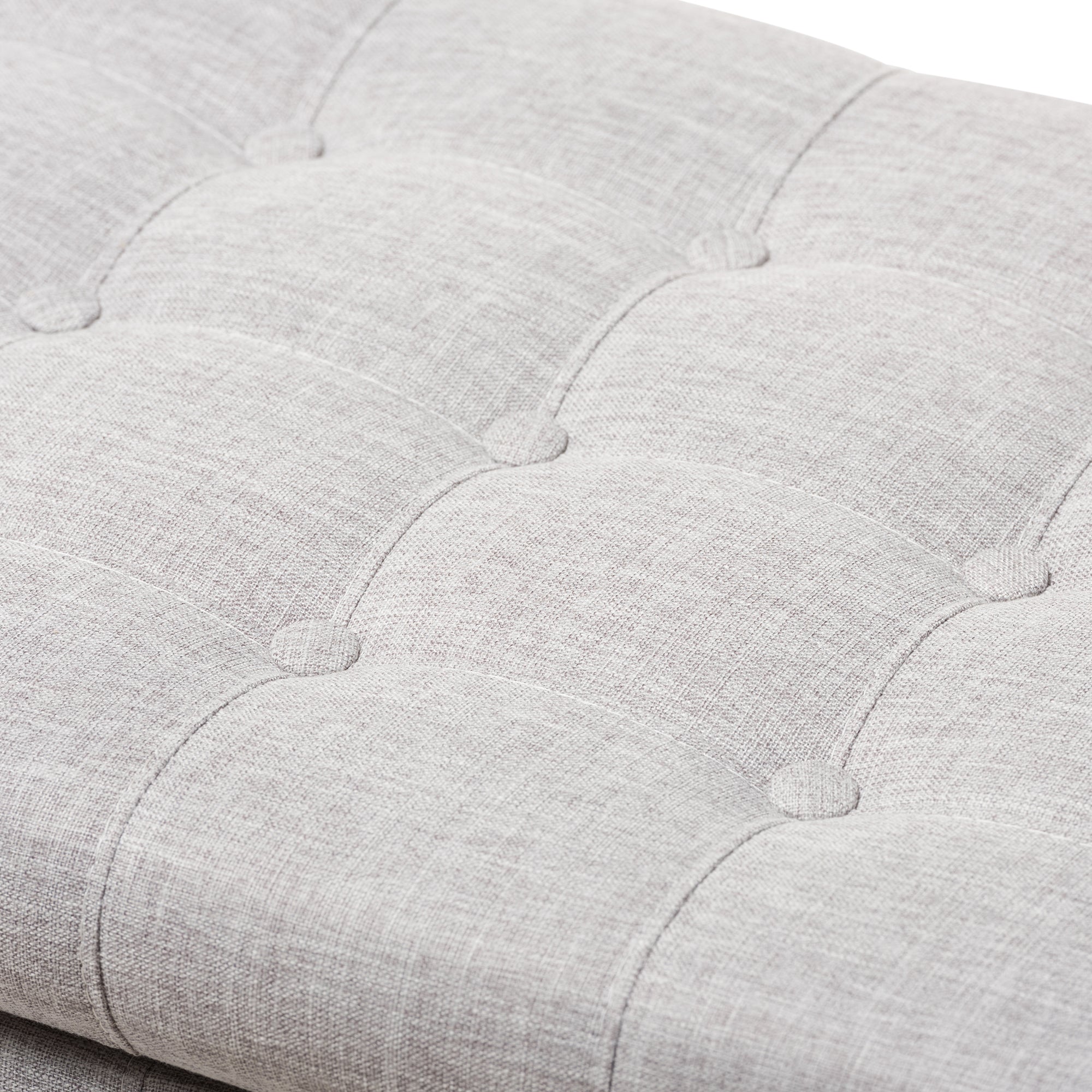 Kaylee Modern Classic Fabric Upholstered Button-Tufting Storage Ottoman