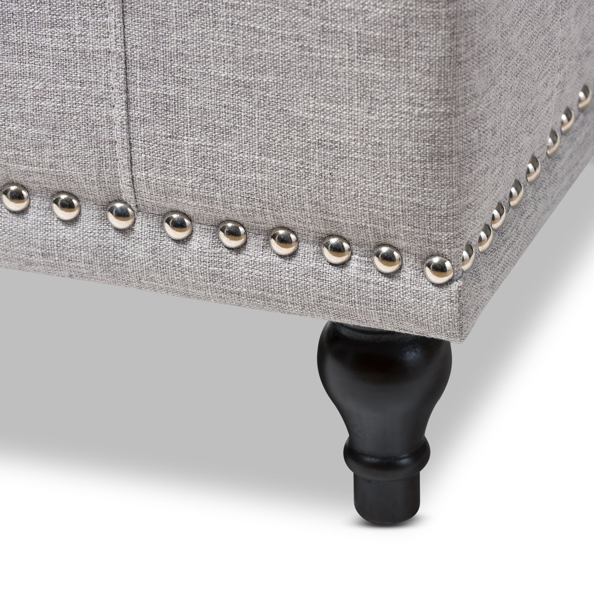 Kaylee Modern Classic Fabric Upholstered Button-Tufting Storage Ottoman