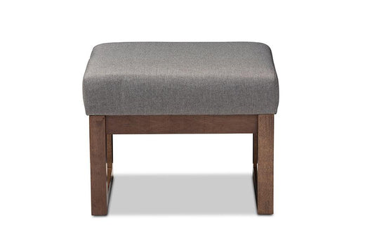 Yashiya Mid-century Retro Modern Fabric Upholstered Ottoman