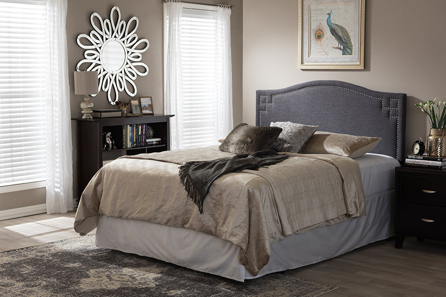 Aubrey Modern and Contemporary Fabric Upholstered Headboard