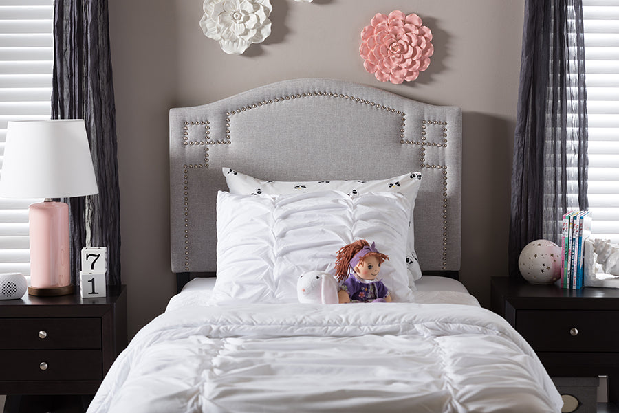 Aubrey Modern and Contemporary Fabric Upholstered Headboard