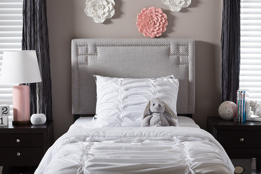 Geneva Modern and Contemporary Fabric Upholstered Headboard