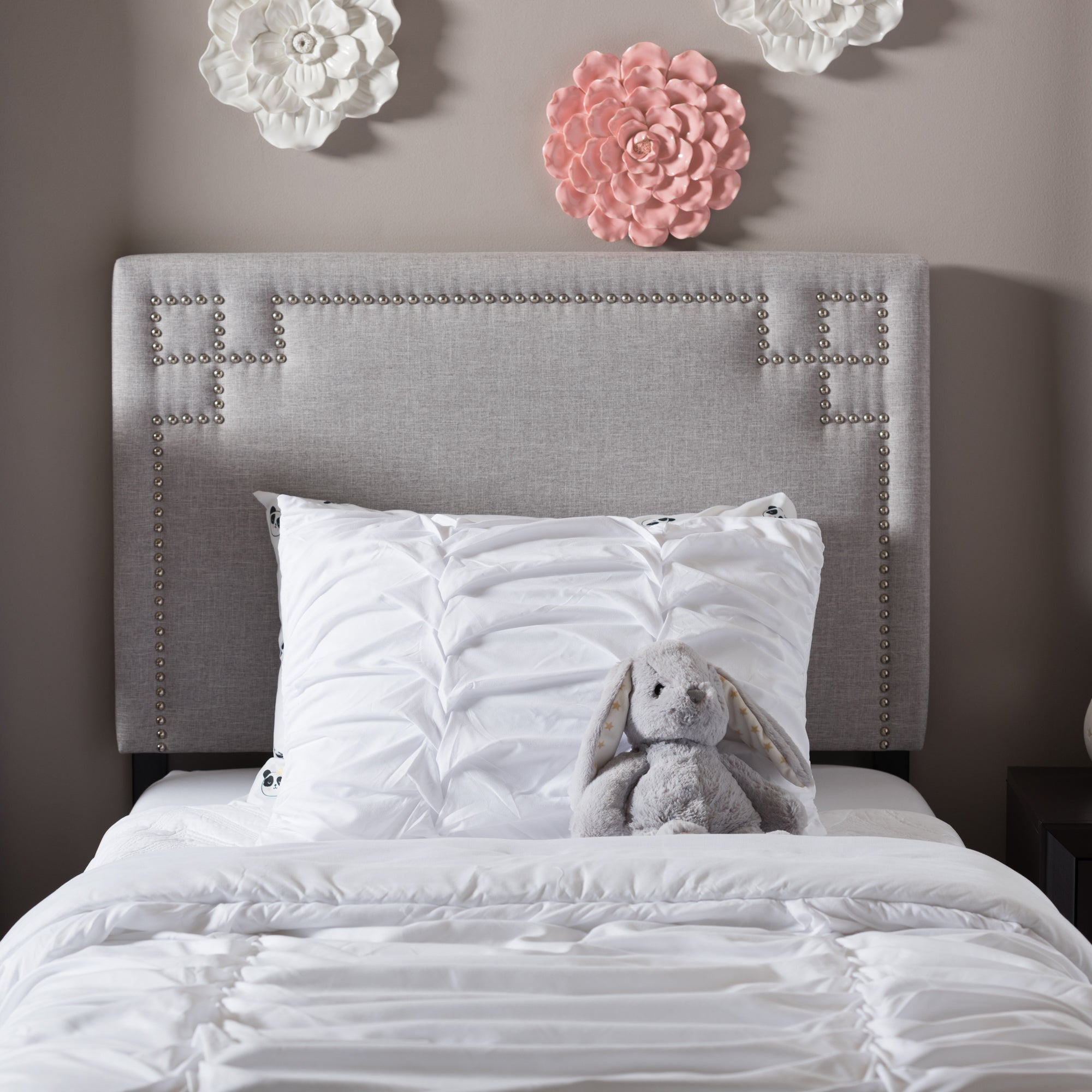 Geneva Modern and Contemporary Fabric Upholstered Headboard