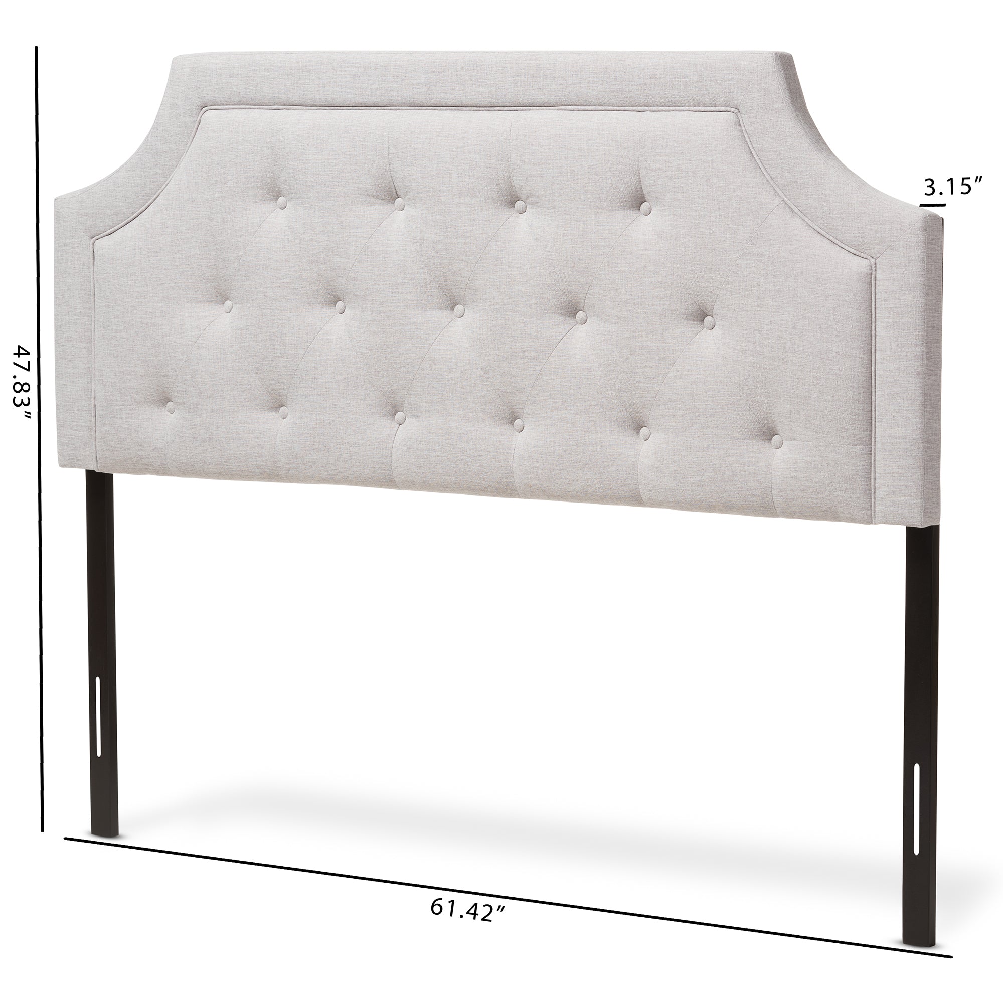 Mars Modern and Contemporary Fabric Headboard