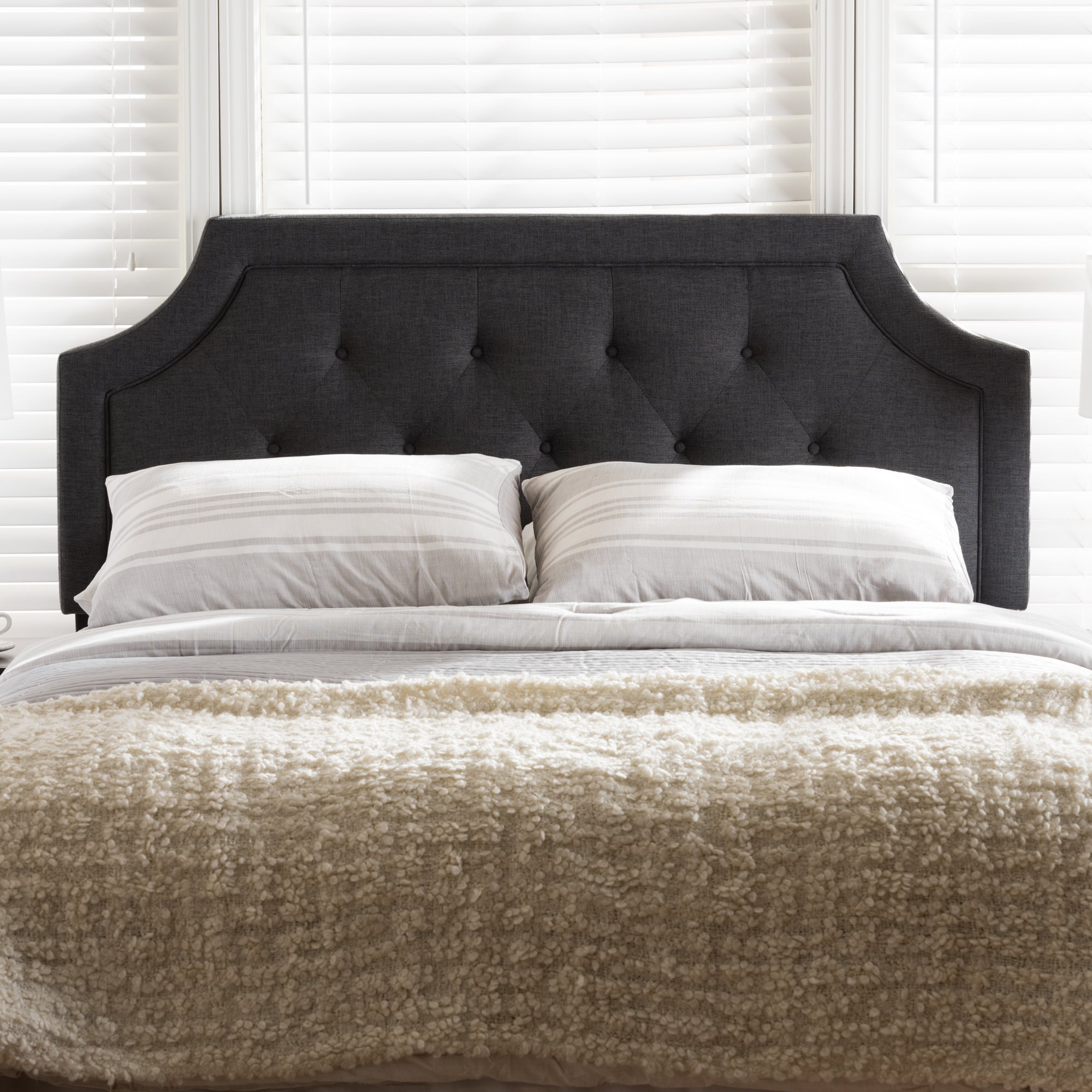 Mars Modern and Contemporary Fabric Headboard
