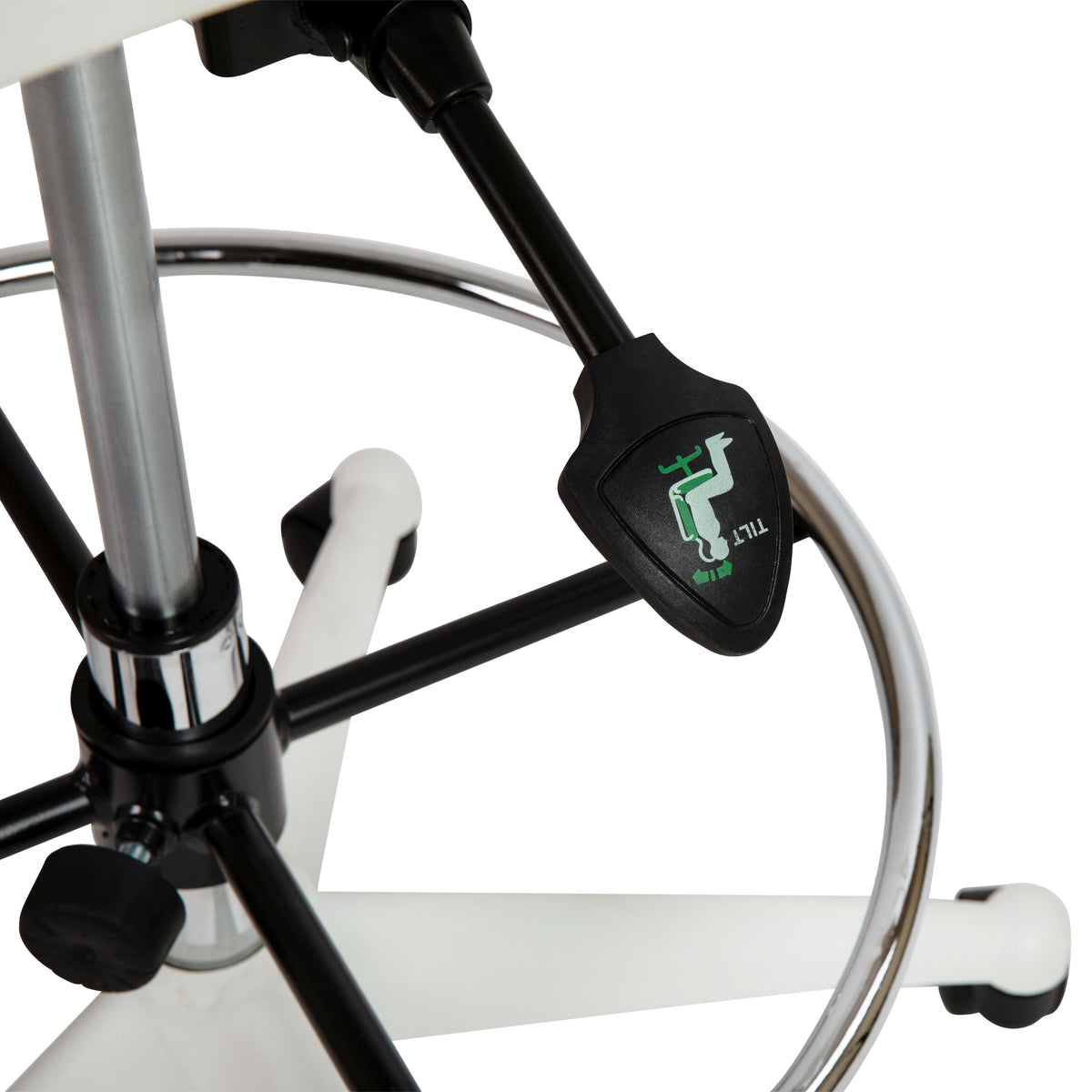 Mid-Back Transparent Mesh Drafting Chair with Flip-Up Arms