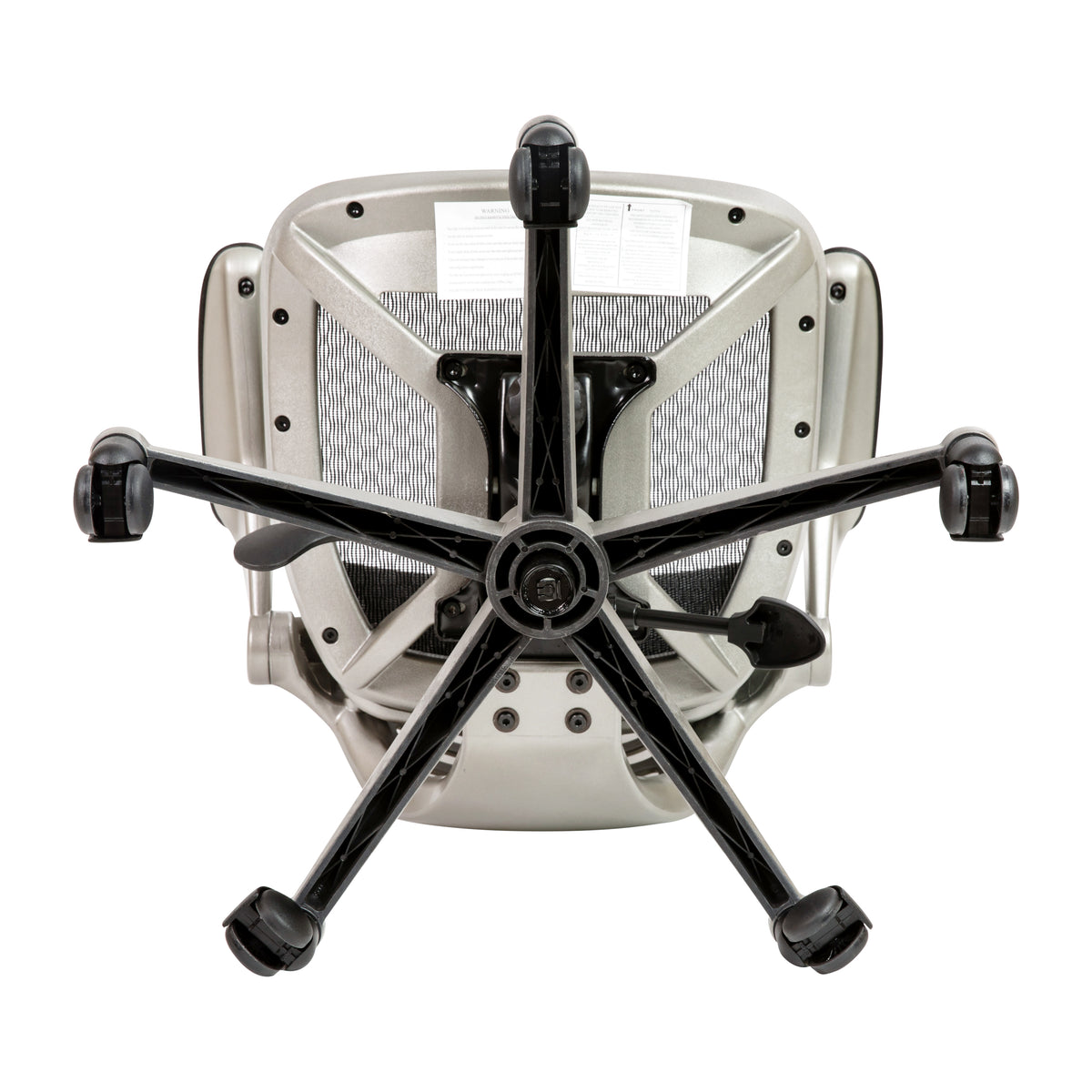 Mid-Back Transparent Mesh Drafting Chair with Flip-Up Arms