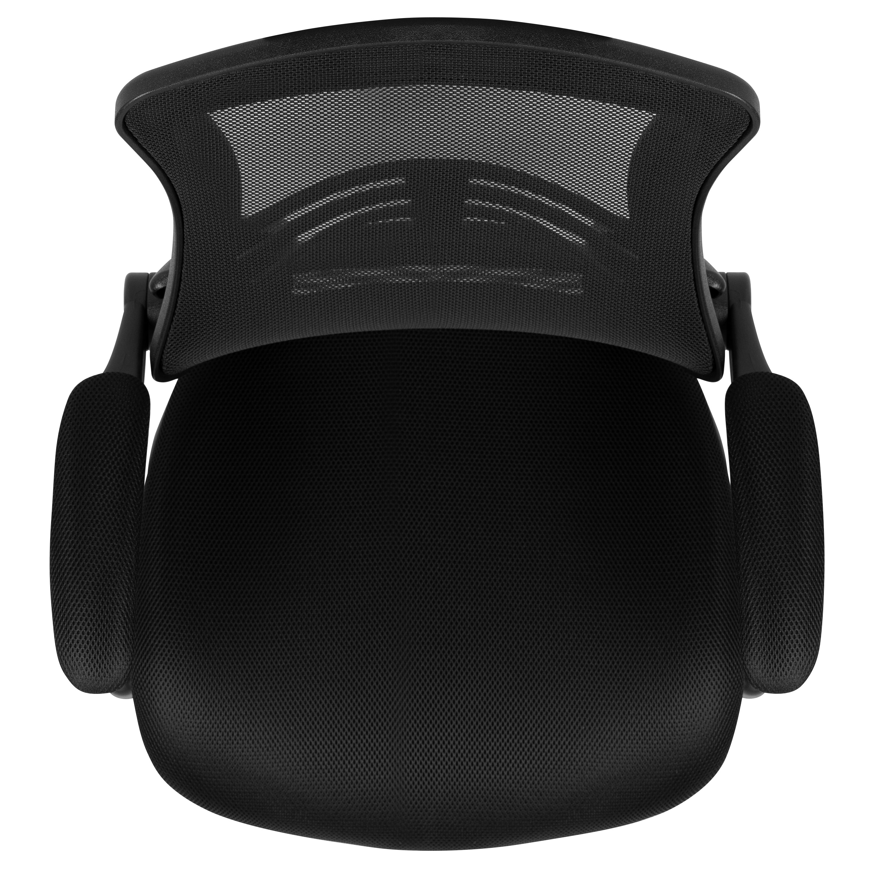 Mid-Back Mesh Swivel Ergonomic Task Office Chair with Flip-Up Arms