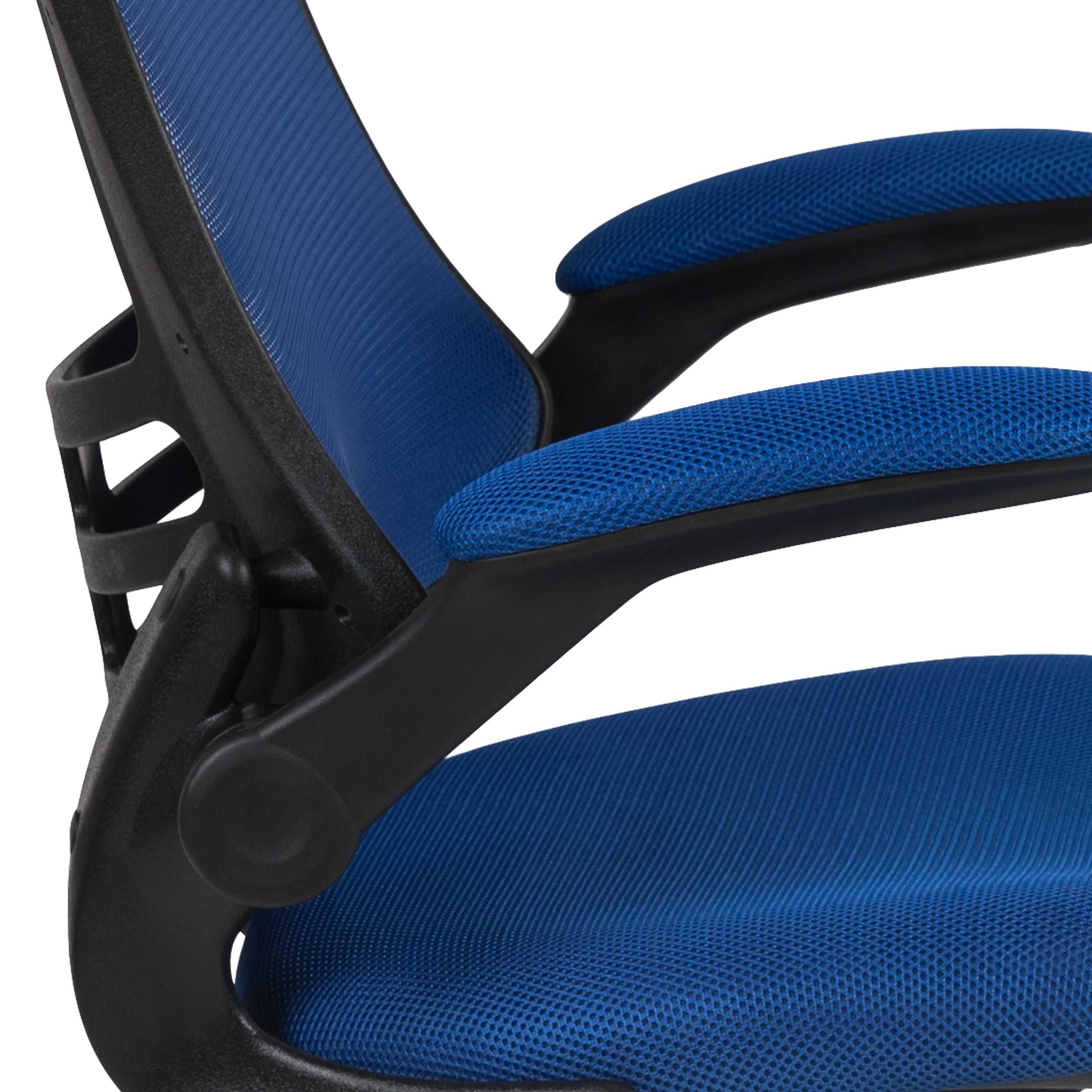 Mid-Back Mesh Swivel Ergonomic Task Office Chair with Flip-Up Arms