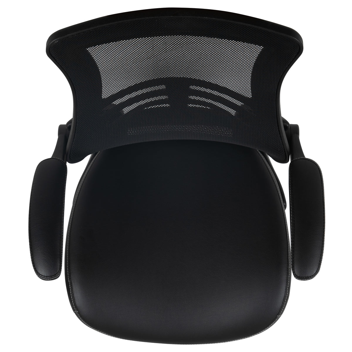 Mid-Back Mesh Ergonomic Drafting Chair with Adjustable Foot Ring and Flip-Up Arms