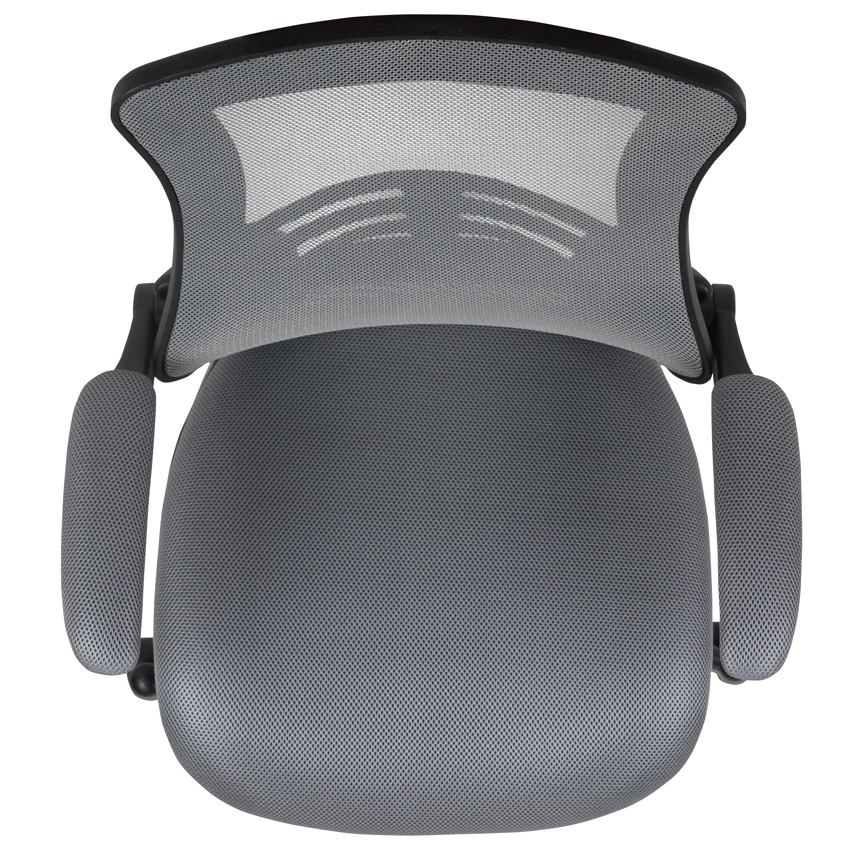 Mid-Back Mesh Swivel Ergonomic Task Office Chair with Flip-Up Arms