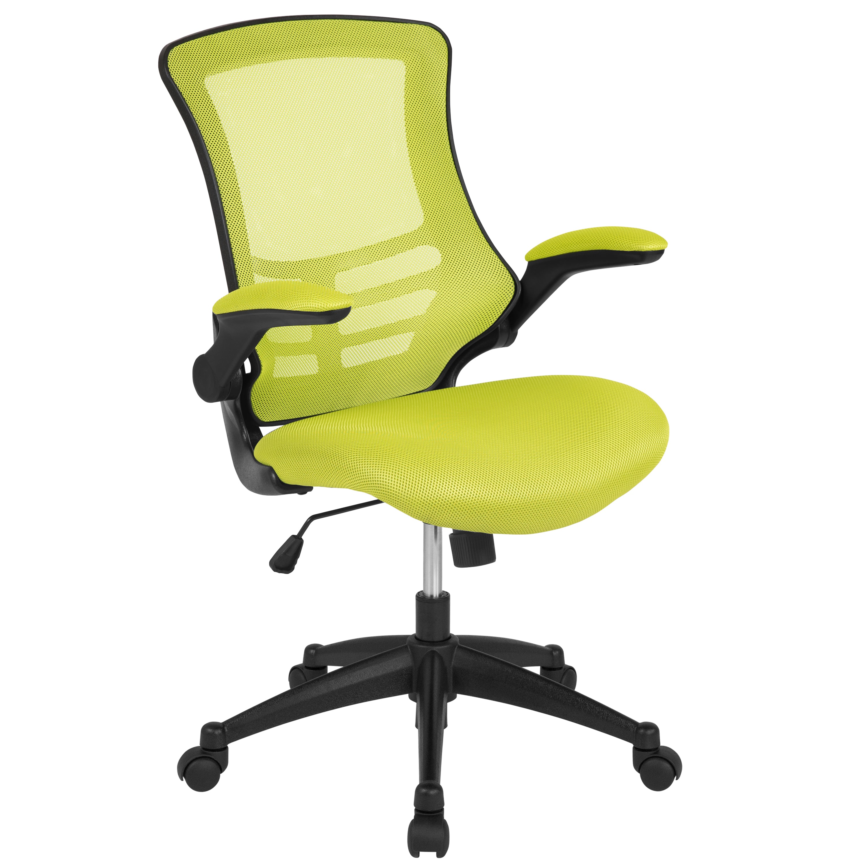 Mid-Back Mesh Swivel Ergonomic Task Office Chair with Flip-Up Arms