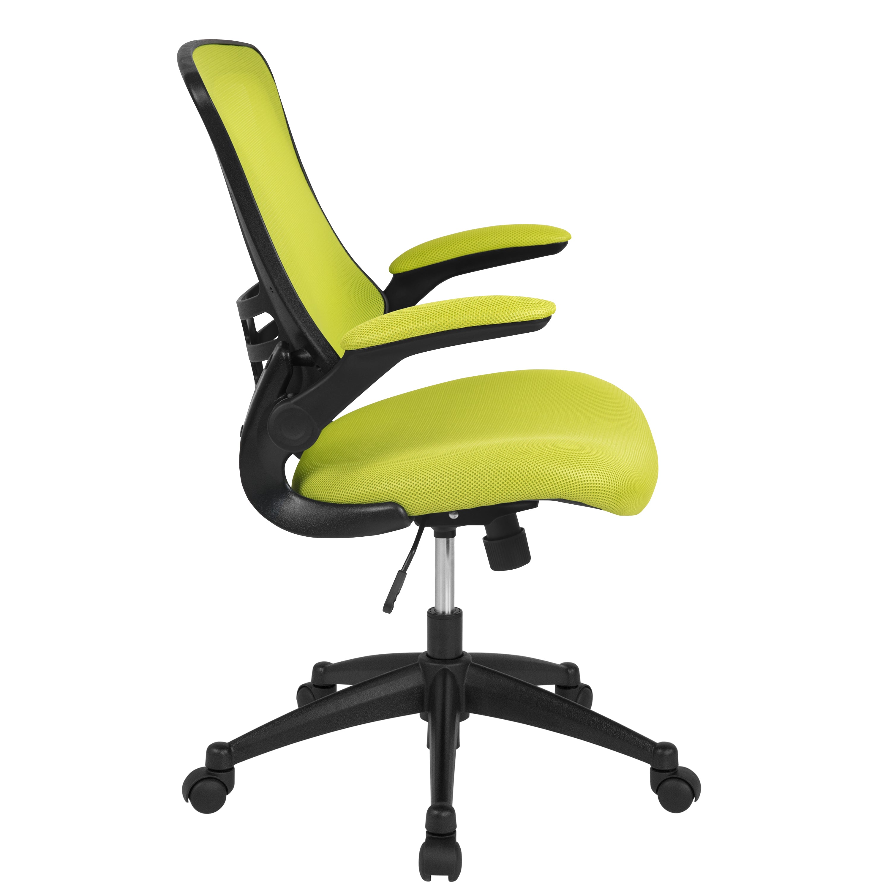 Mid-Back Mesh Swivel Ergonomic Task Office Chair with Flip-Up Arms