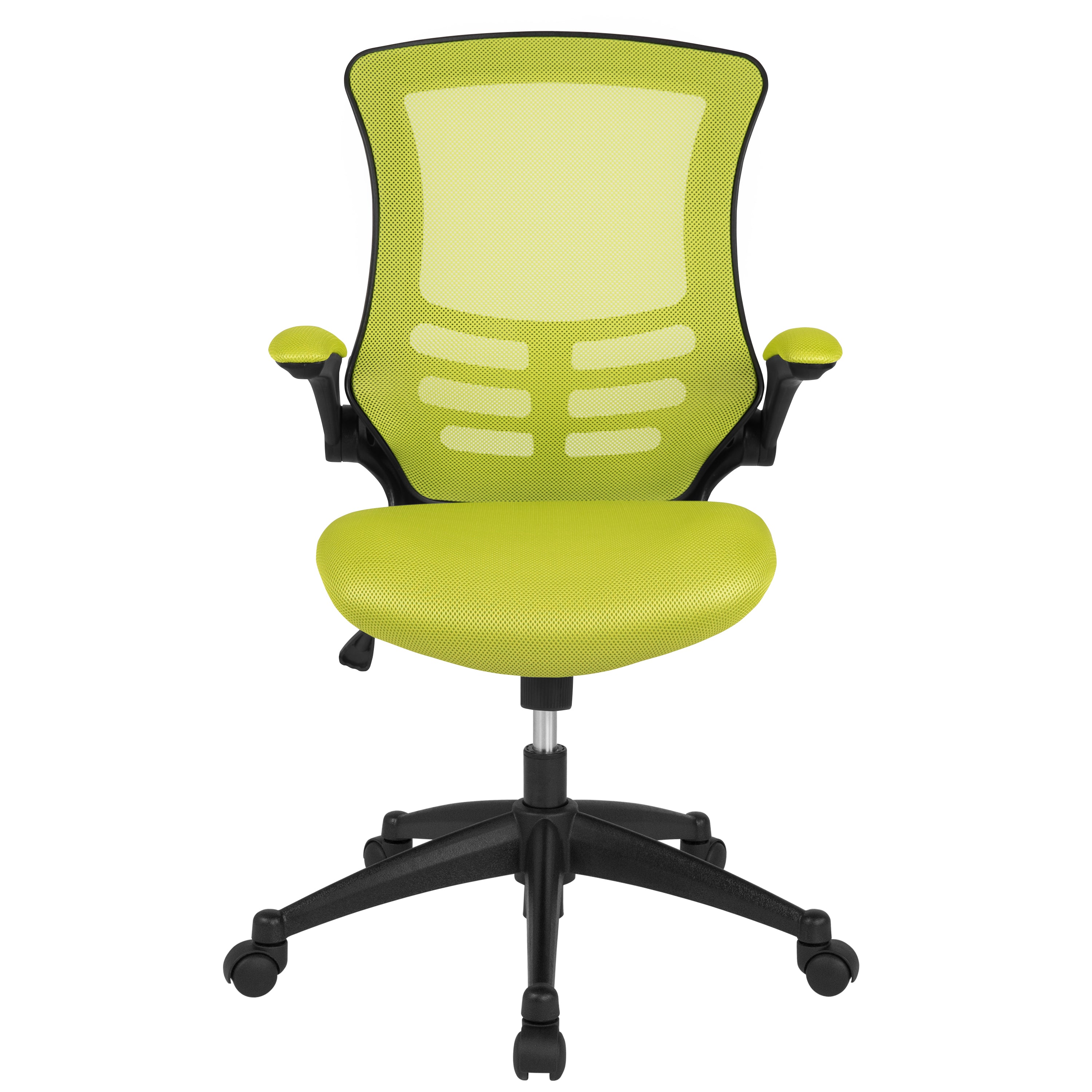 Mid-Back Mesh Swivel Ergonomic Task Office Chair with Flip-Up Arms