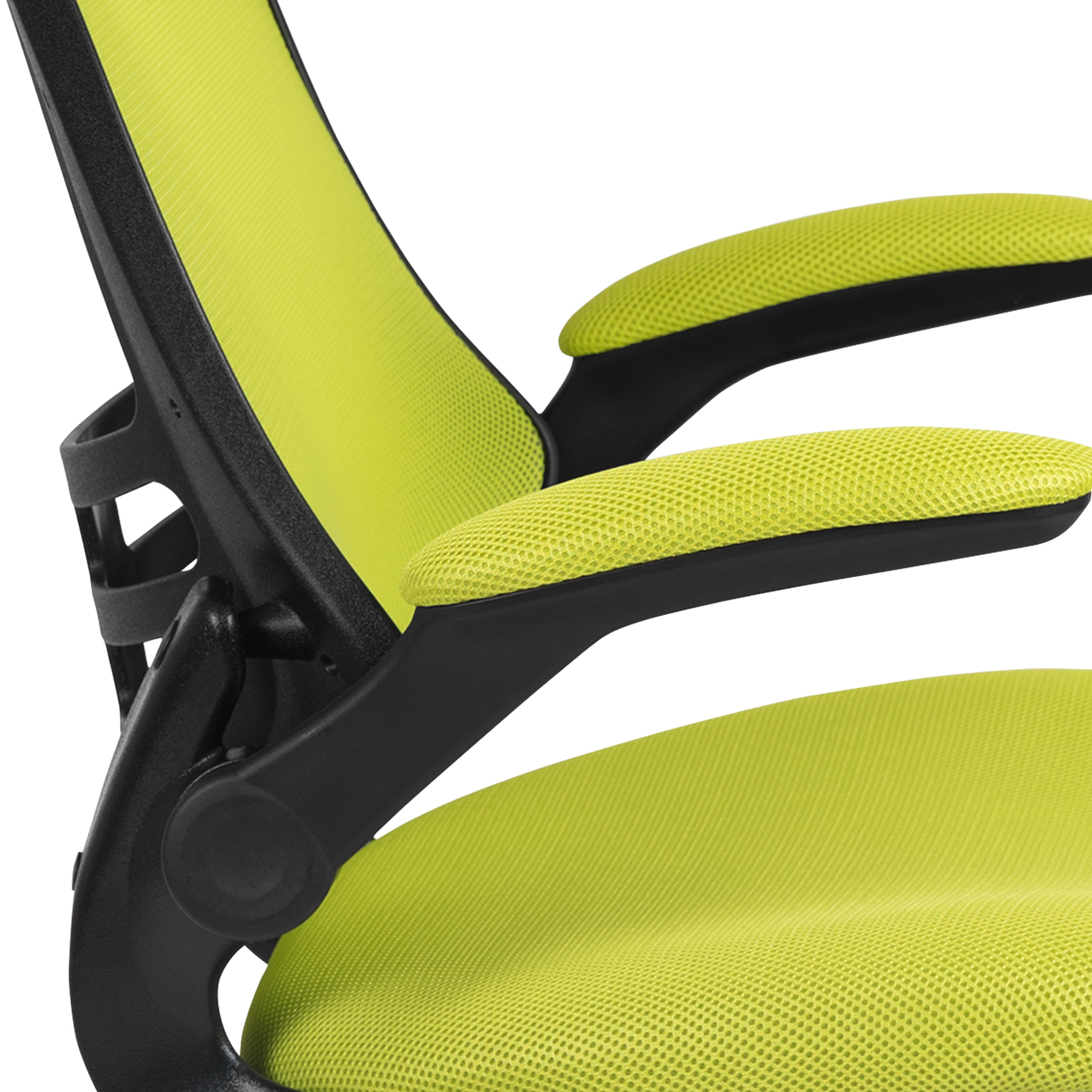 Mid-Back Mesh Swivel Ergonomic Task Office Chair with Flip-Up Arms