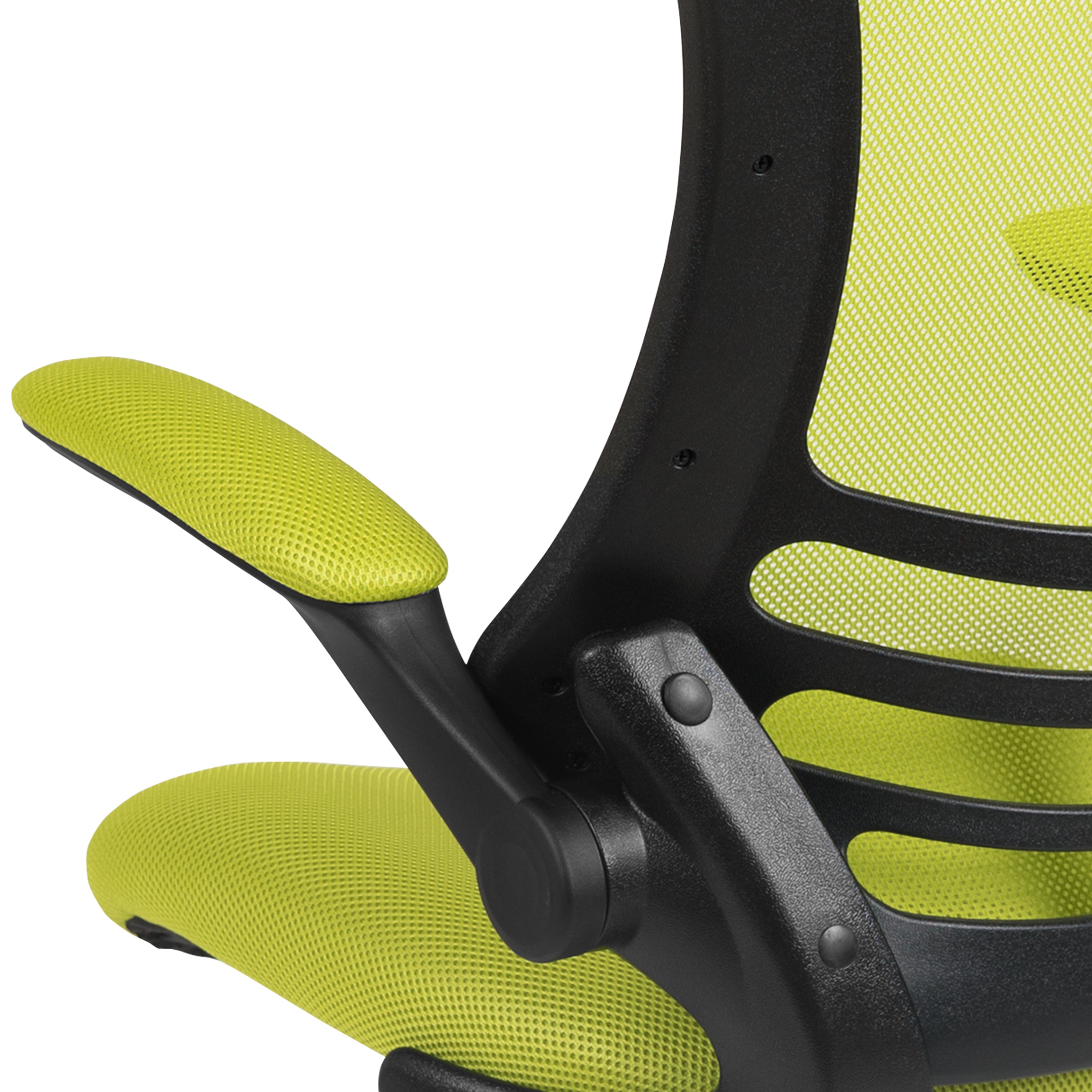 Mid-Back Mesh Swivel Ergonomic Task Office Chair with Flip-Up Arms