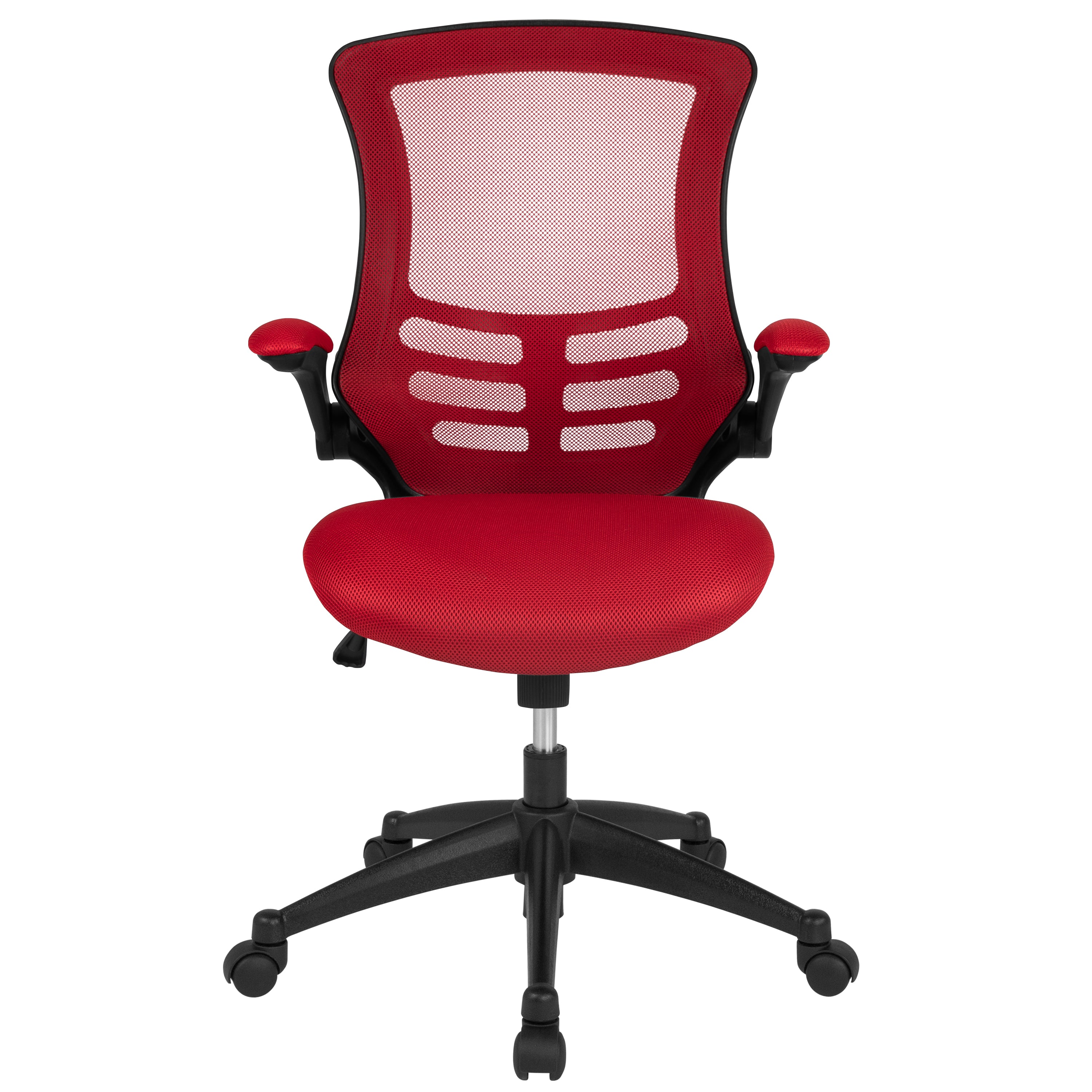 Mid-Back Mesh Swivel Ergonomic Task Office Chair with Flip-Up Arms