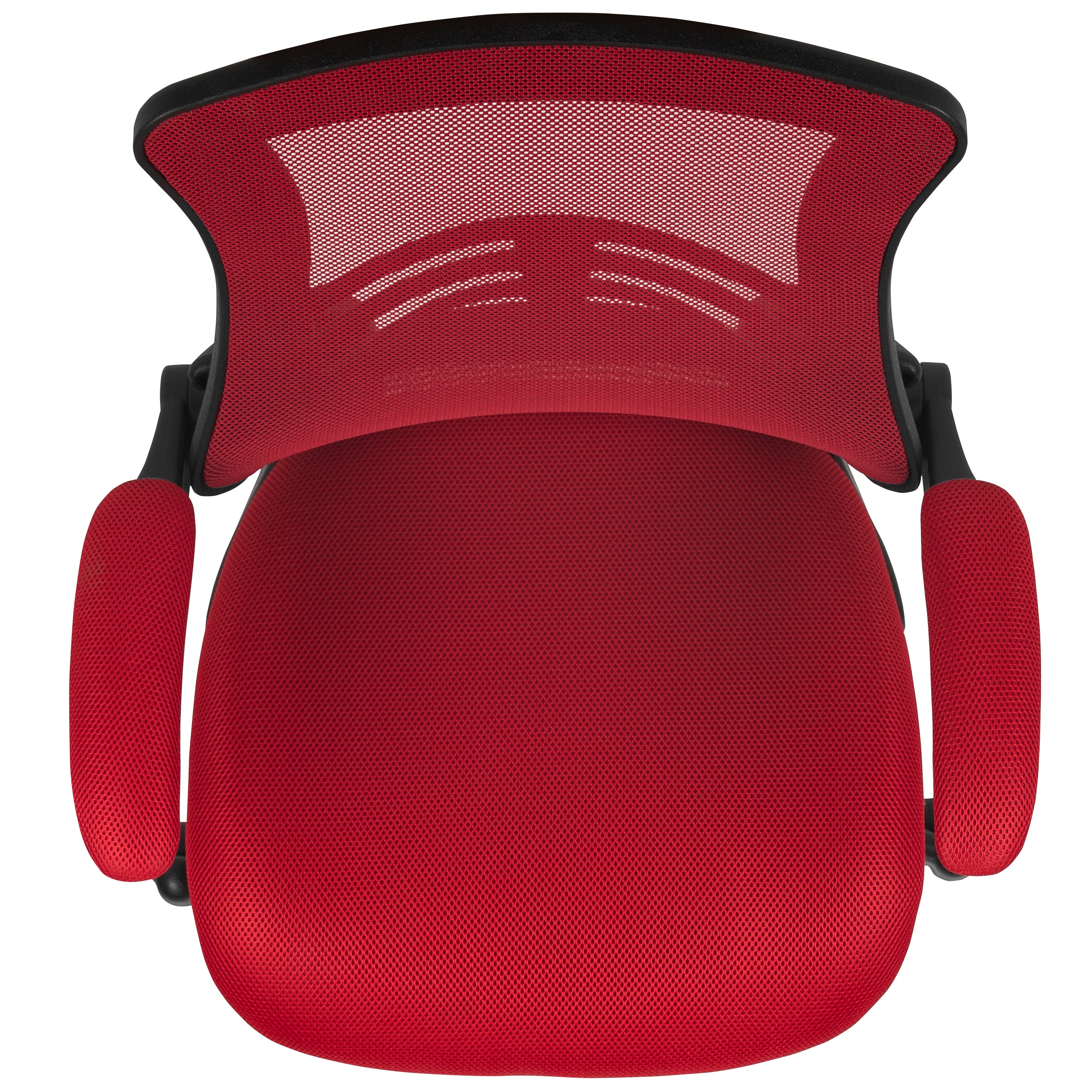 Mid-Back Mesh Swivel Ergonomic Task Office Chair with Flip-Up Arms