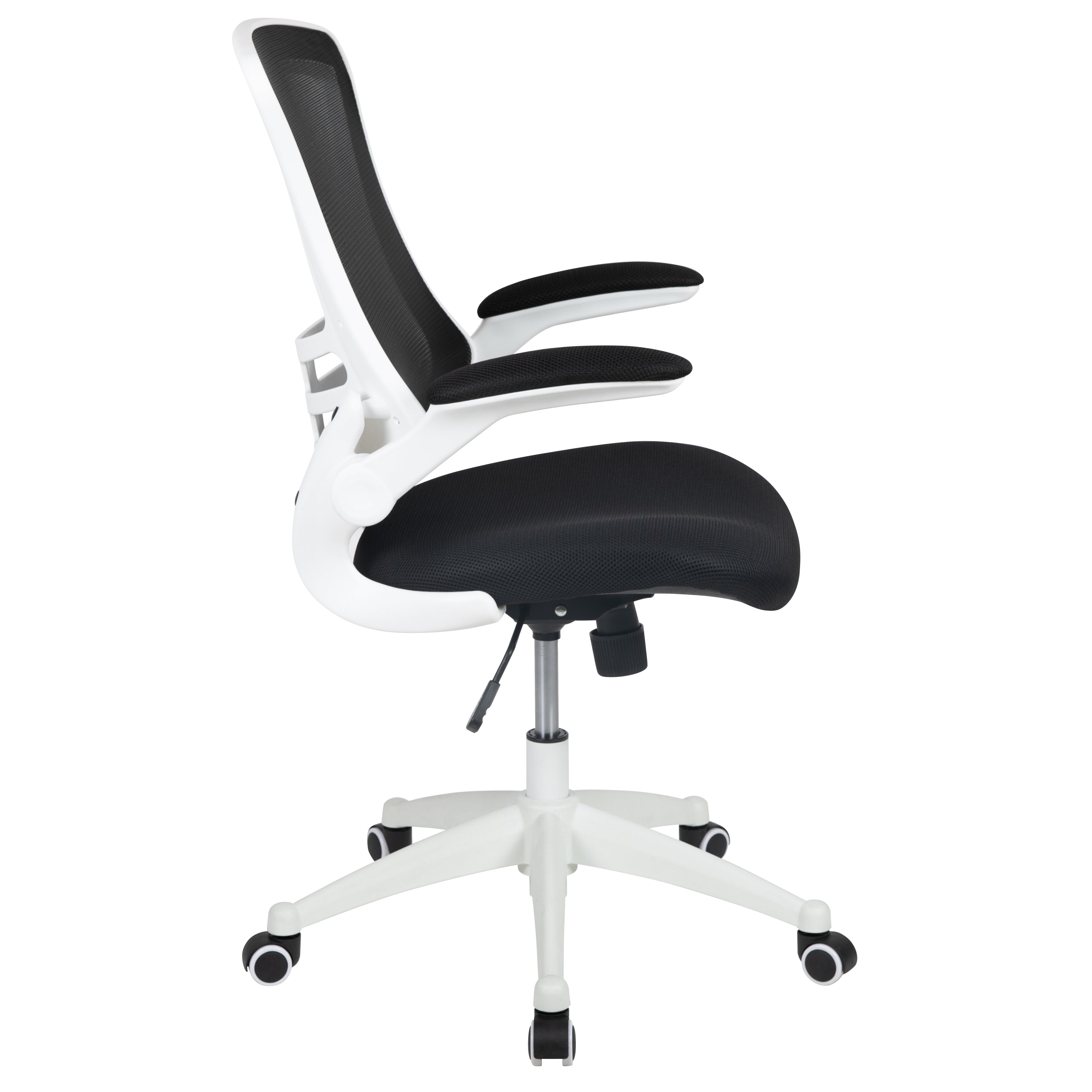 Mid-Back Mesh Swivel Ergonomic Task Office Chair with Flip-Up Arms