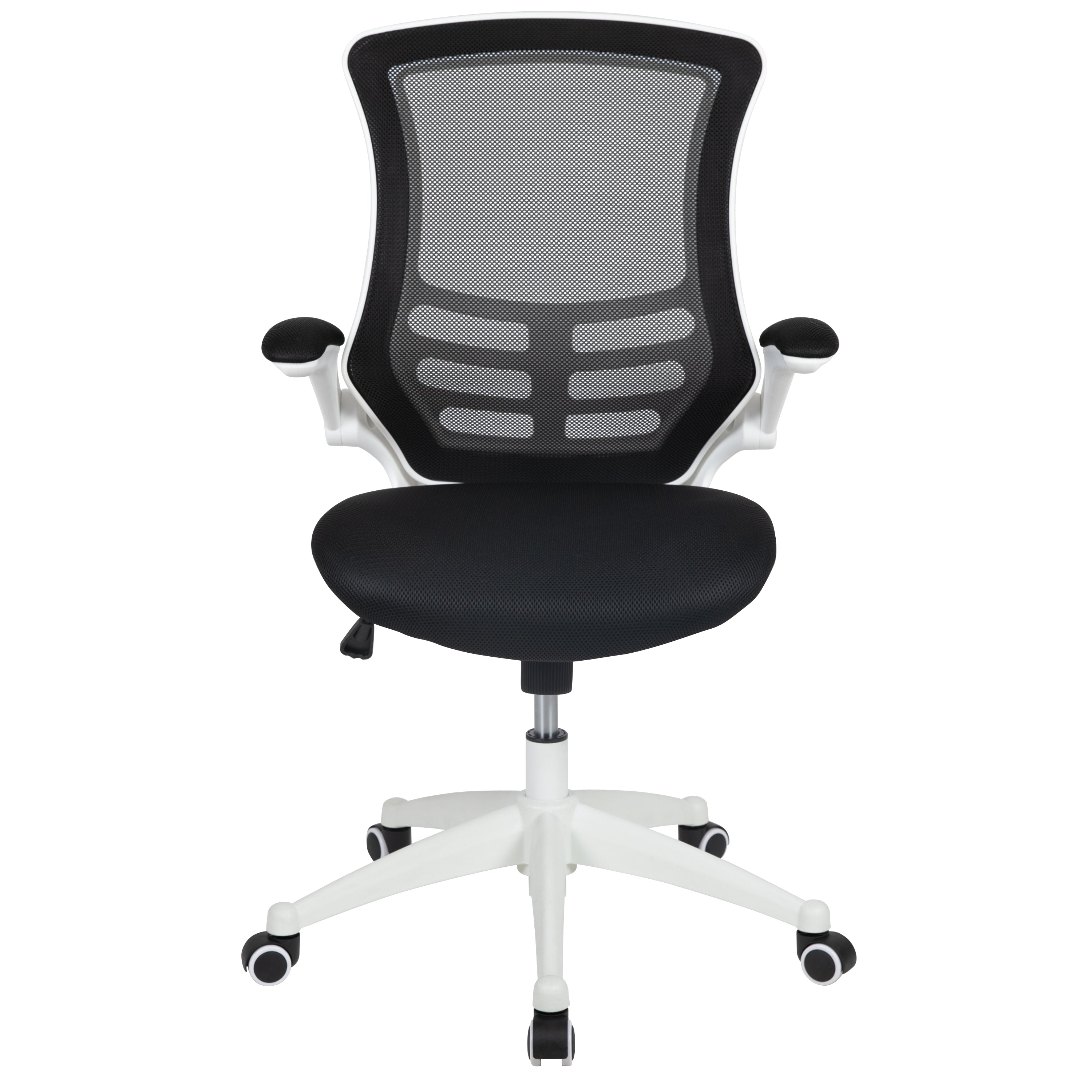 Mid-Back Mesh Swivel Ergonomic Task Office Chair with Flip-Up Arms