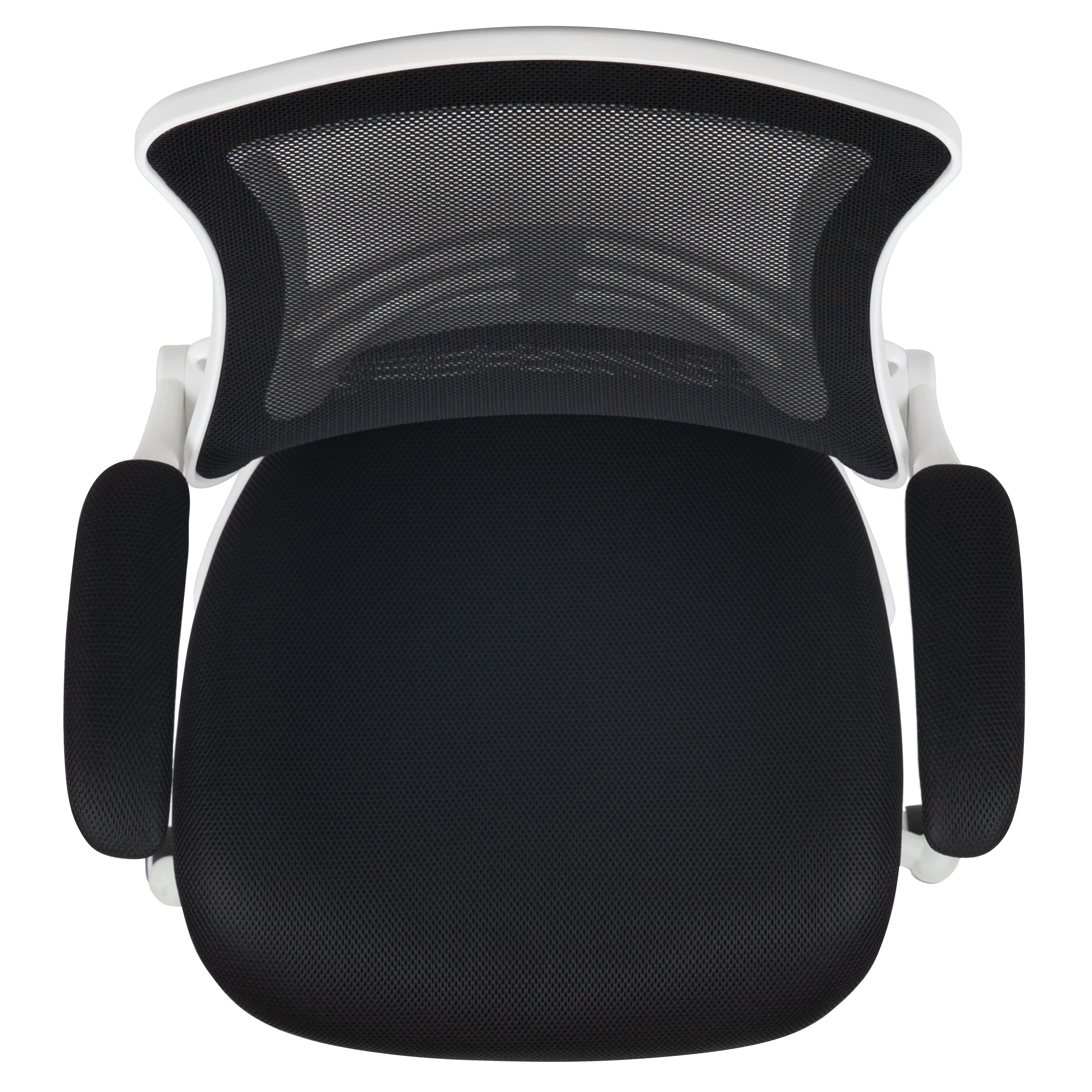 Mid-Back Mesh Swivel Ergonomic Task Office Chair with Flip-Up Arms