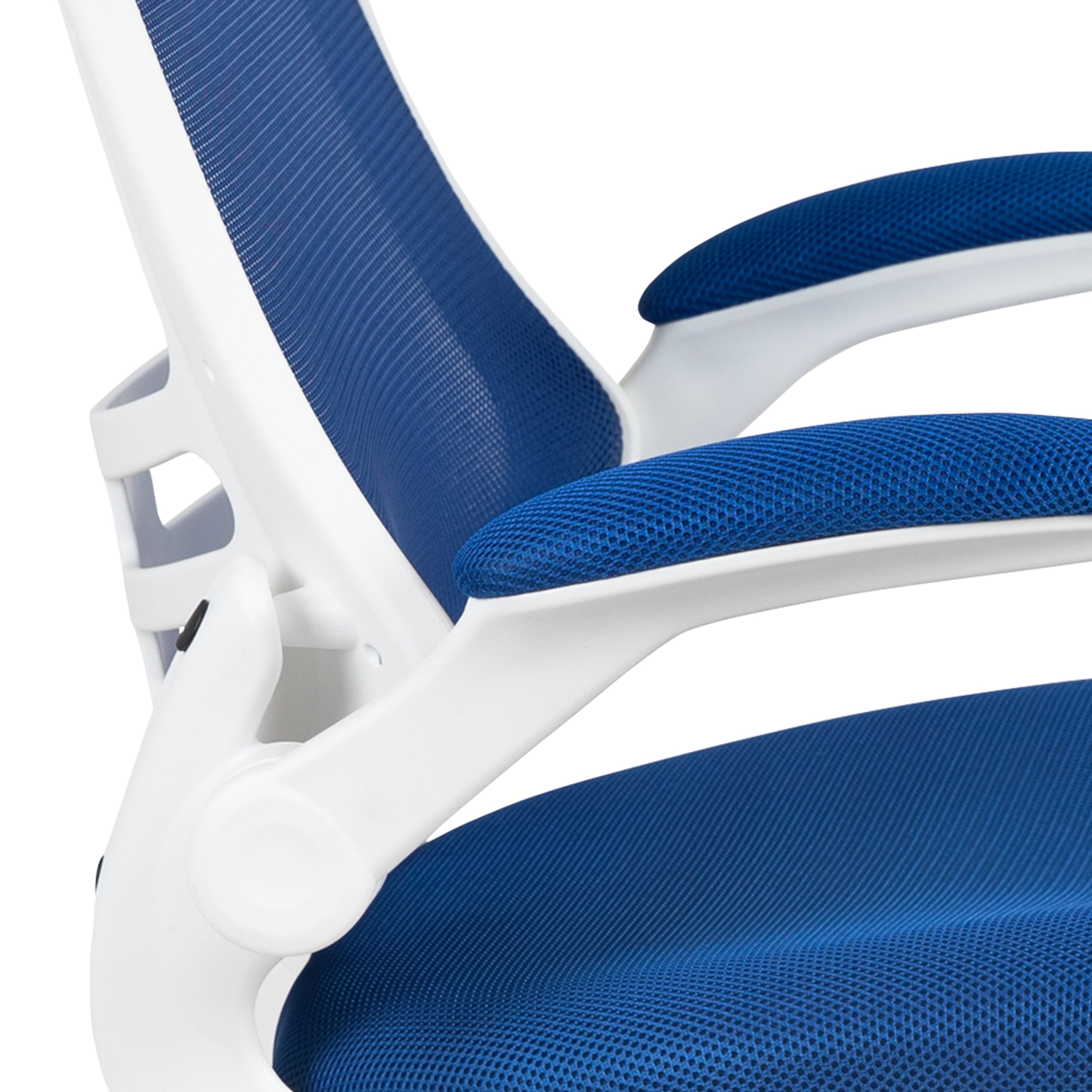 Mid-Back Mesh Swivel Ergonomic Task Office Chair with Flip-Up Arms