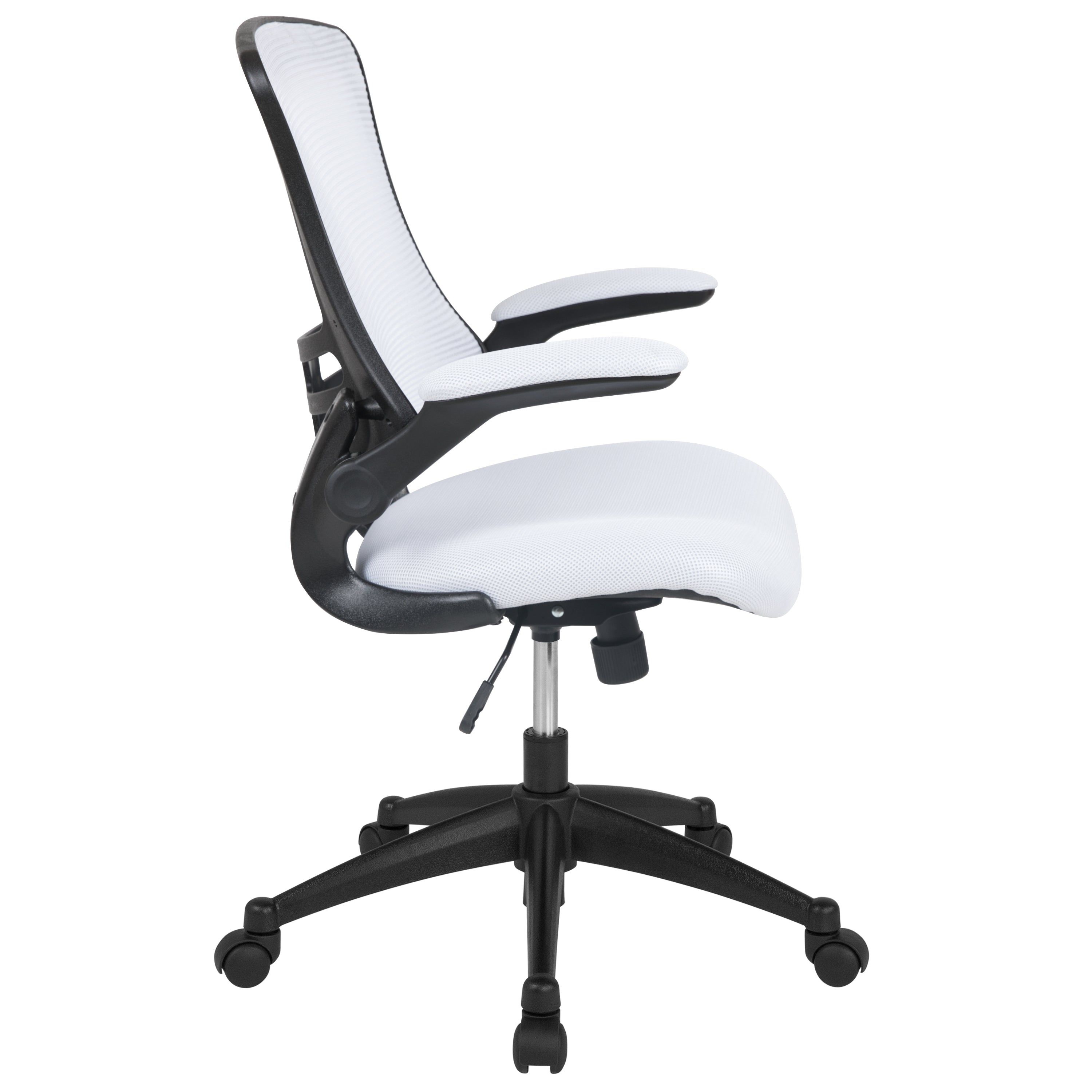Mid-Back Mesh Swivel Ergonomic Task Office Chair with Flip-Up Arms