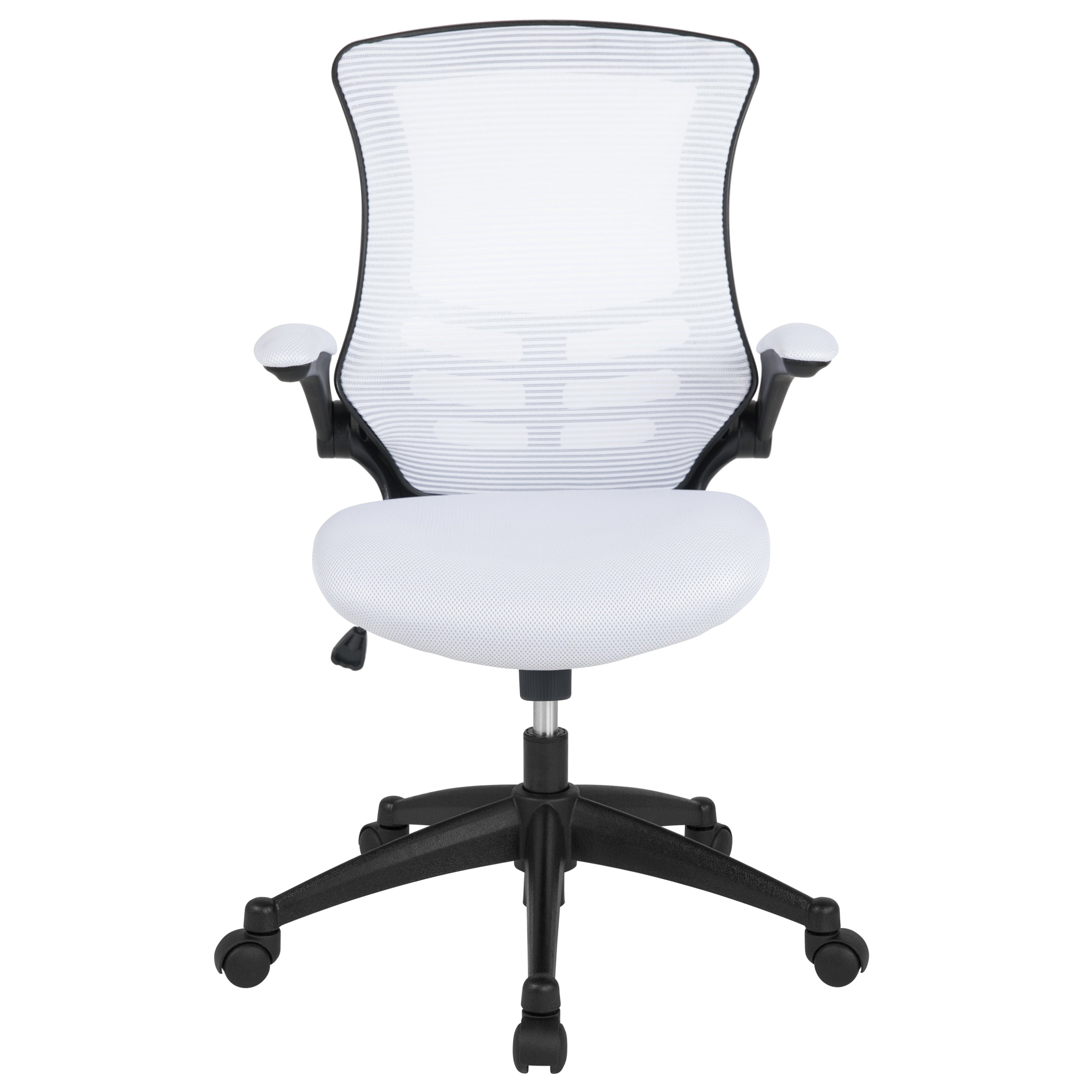 Mid-Back Mesh Swivel Ergonomic Task Office Chair with Flip-Up Arms