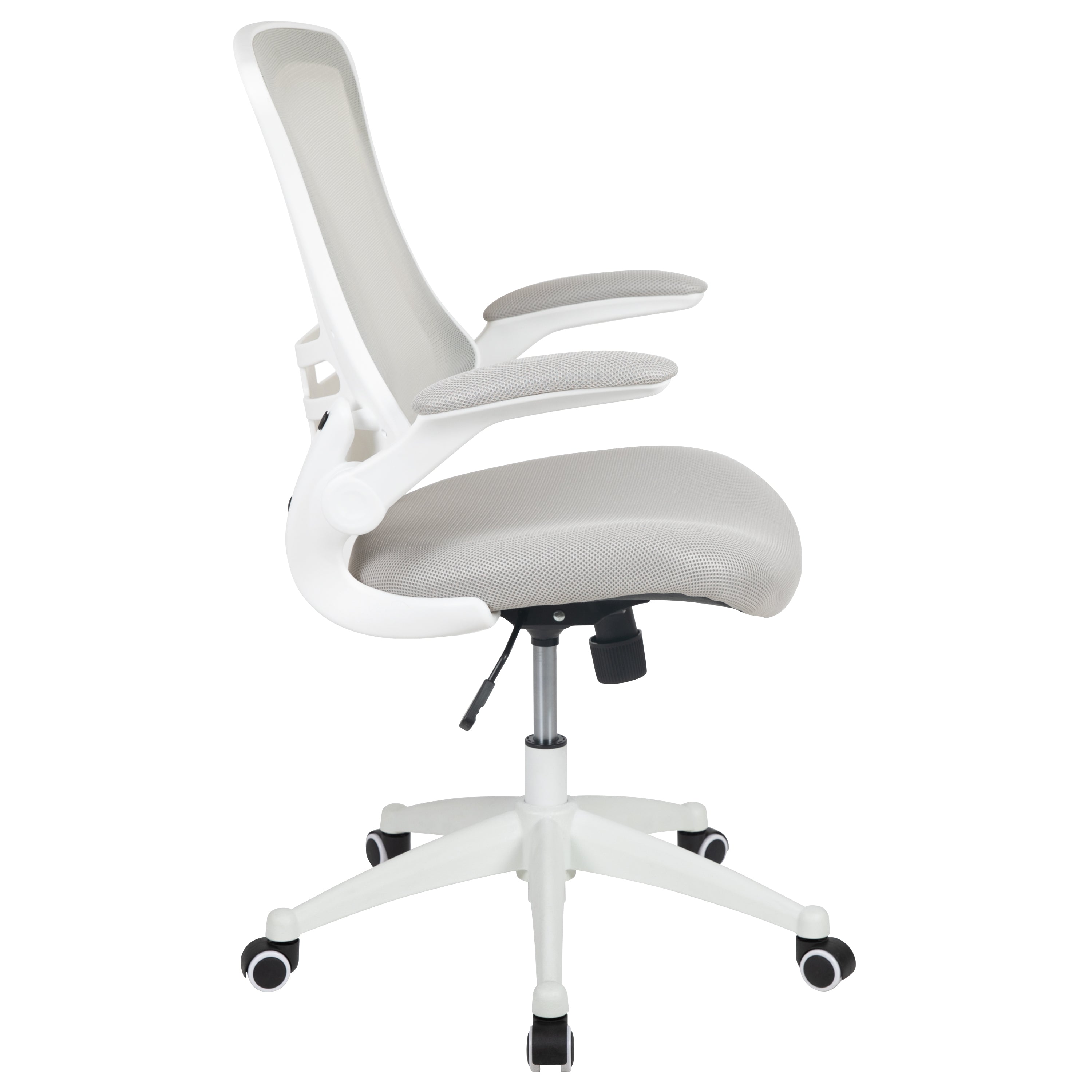 Mid-Back Mesh Swivel Ergonomic Task Office Chair with Flip-Up Arms