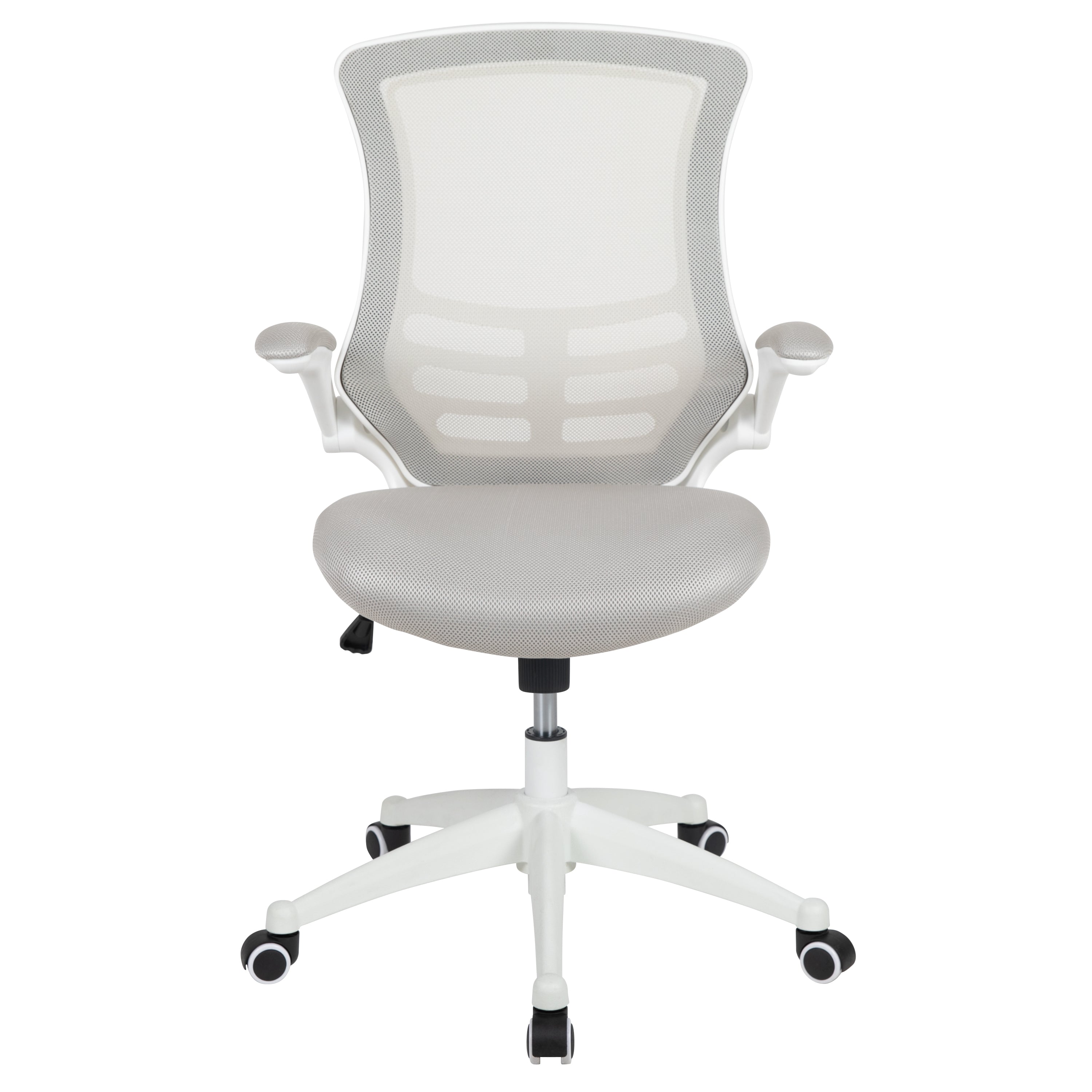 Mid-Back Mesh Swivel Ergonomic Task Office Chair with Flip-Up Arms