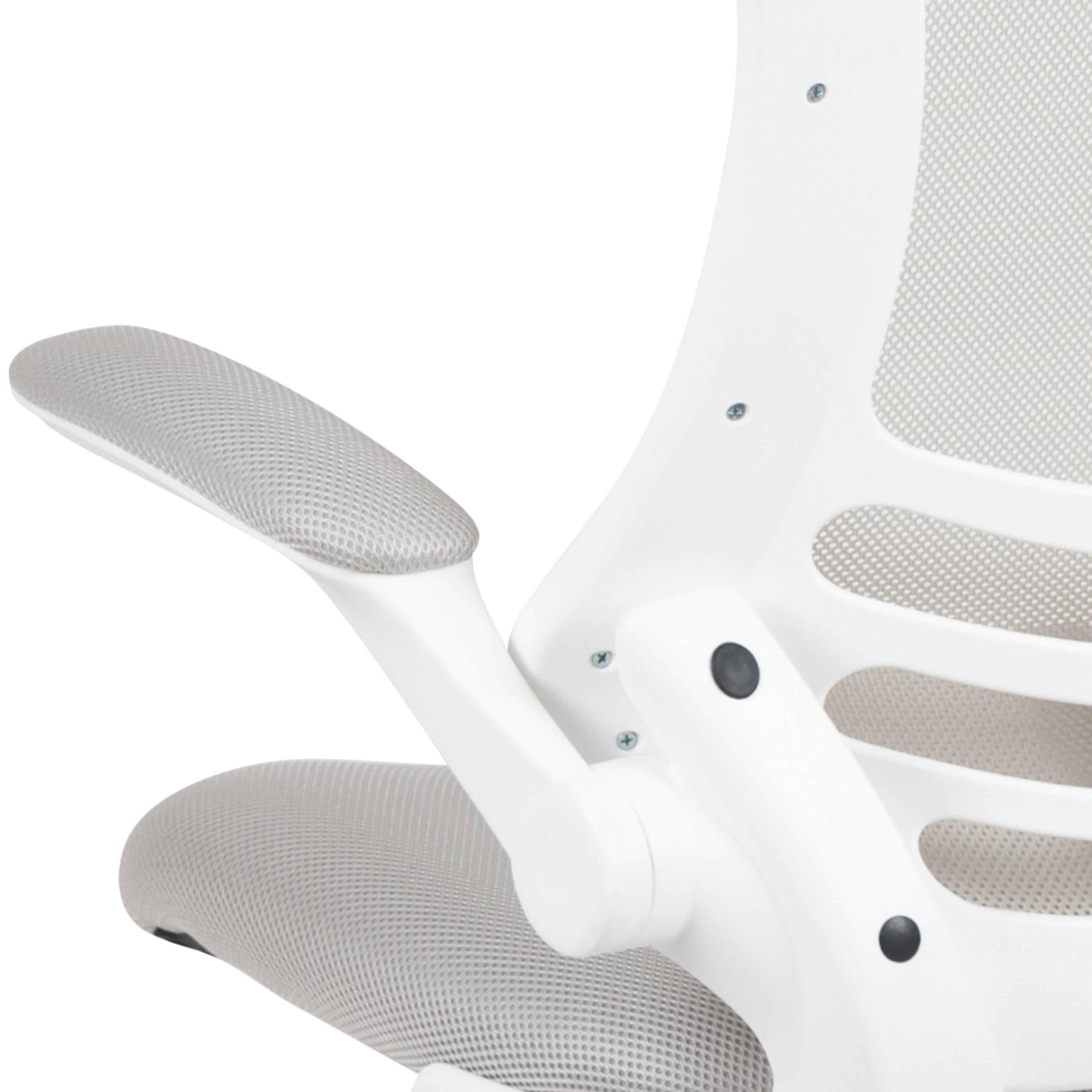 Mid-Back Mesh Swivel Ergonomic Task Office Chair with Flip-Up Arms