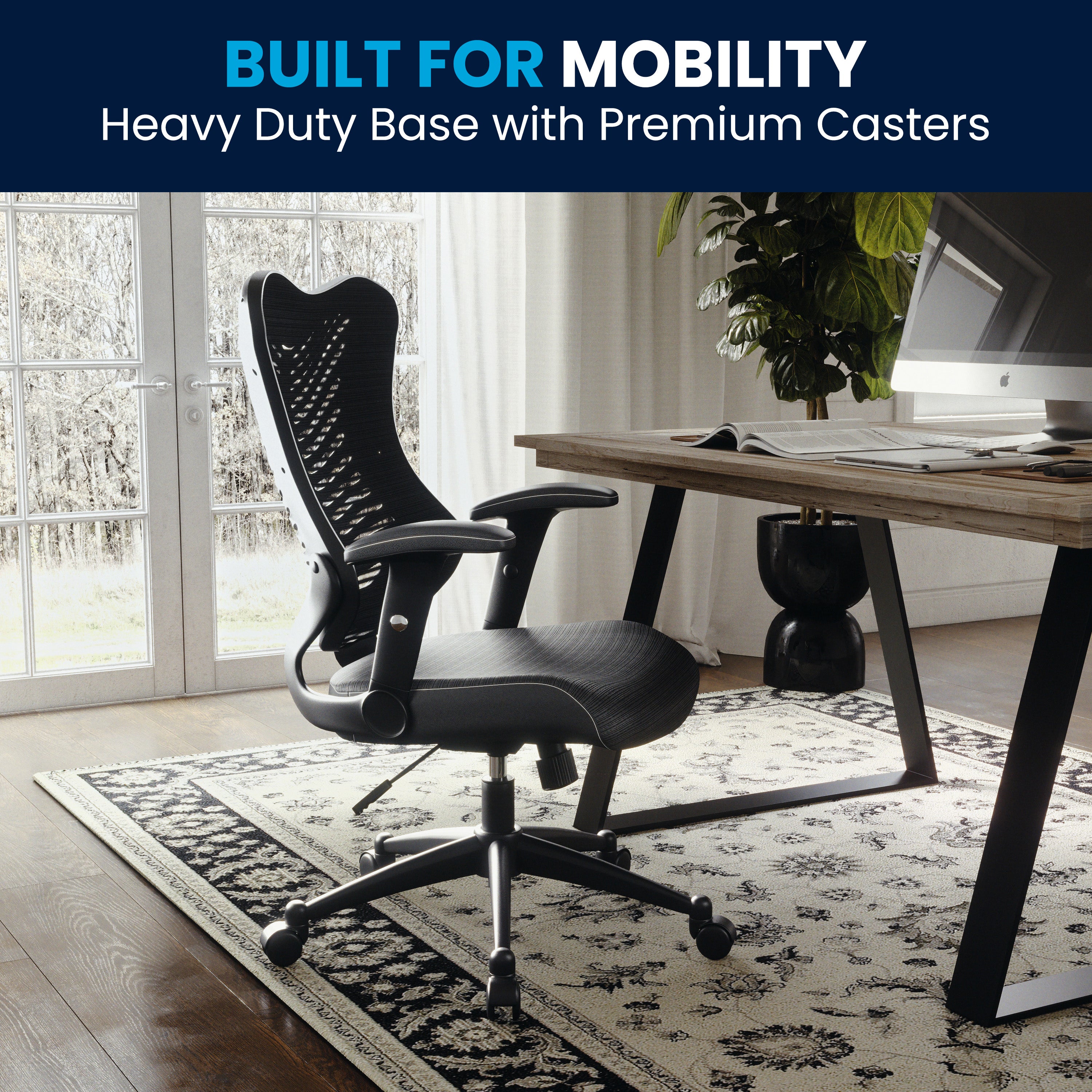 High Back Designer Mesh Executive Swivel Ergonomic Office Chair with Adjustable Arms