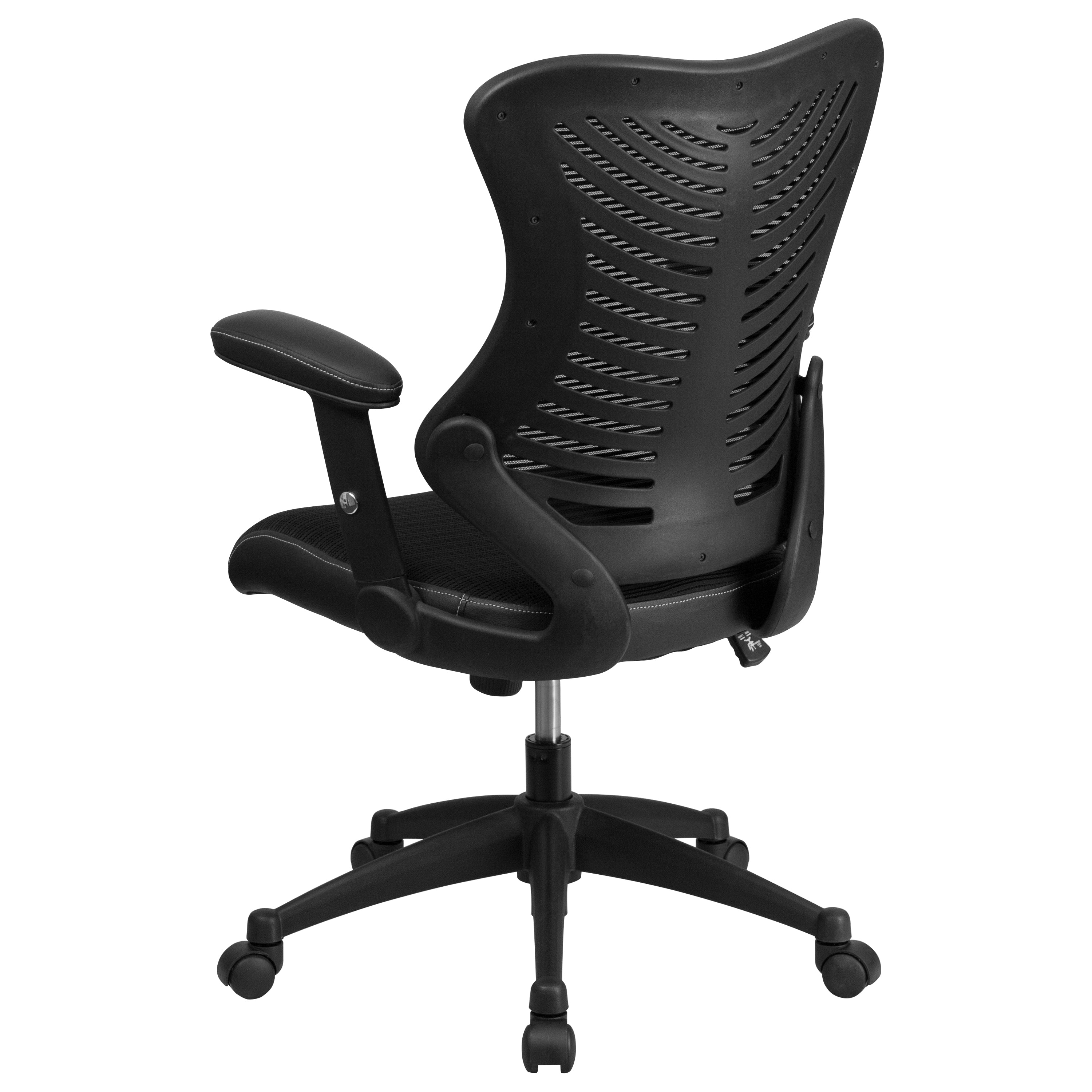 High Back Designer Mesh Executive Swivel Ergonomic Office Chair with Adjustable Arms-Office Chair-Flash Furniture-Wall2Wall Furnishings
