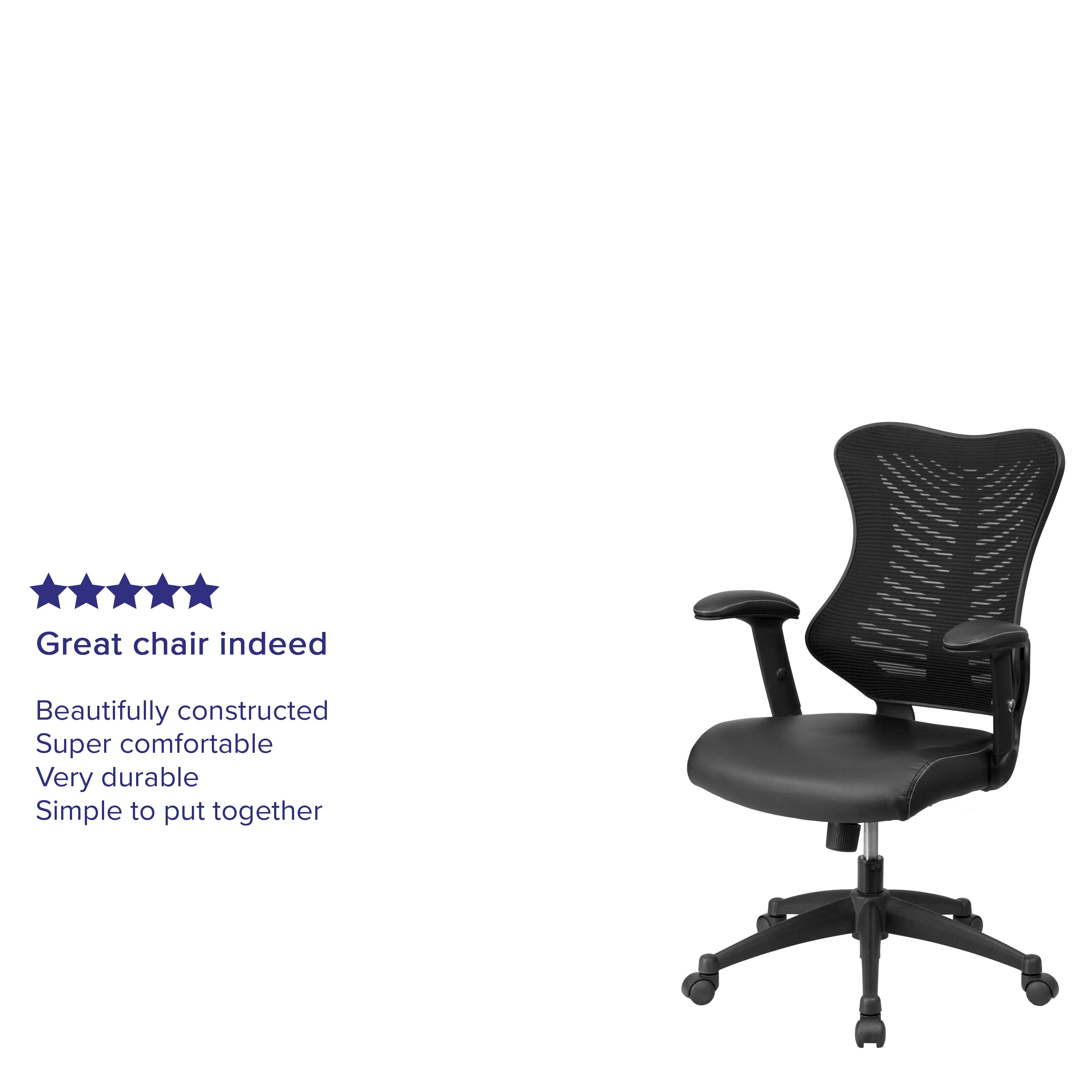 High Back Designer Mesh Executive Swivel Ergonomic Office Chair with Adjustable Arms