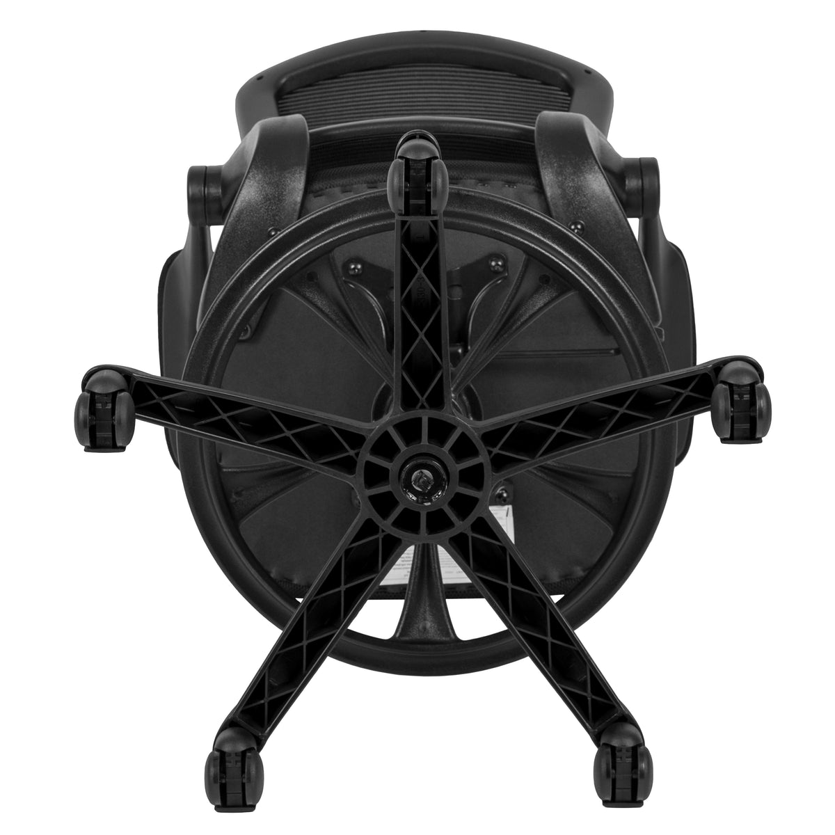 Mid-Back Mesh Ergonomic Drafting Chair with Adjustable Foot Ring and Flip-Up Arms