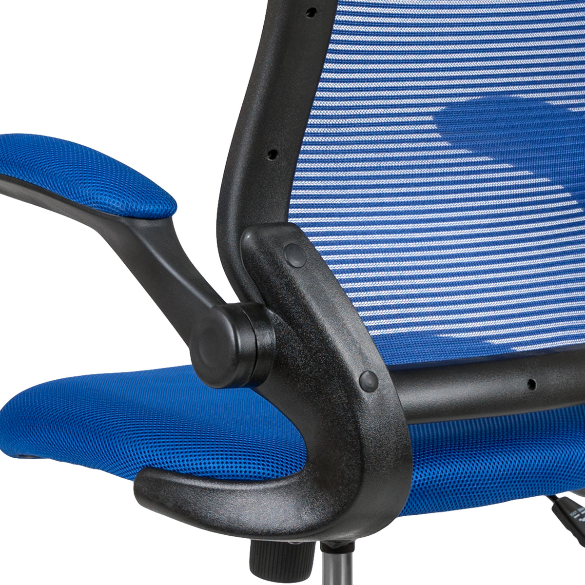 Mid-Back Mesh Ergonomic Drafting Chair with Adjustable Foot Ring and Flip-Up Arms