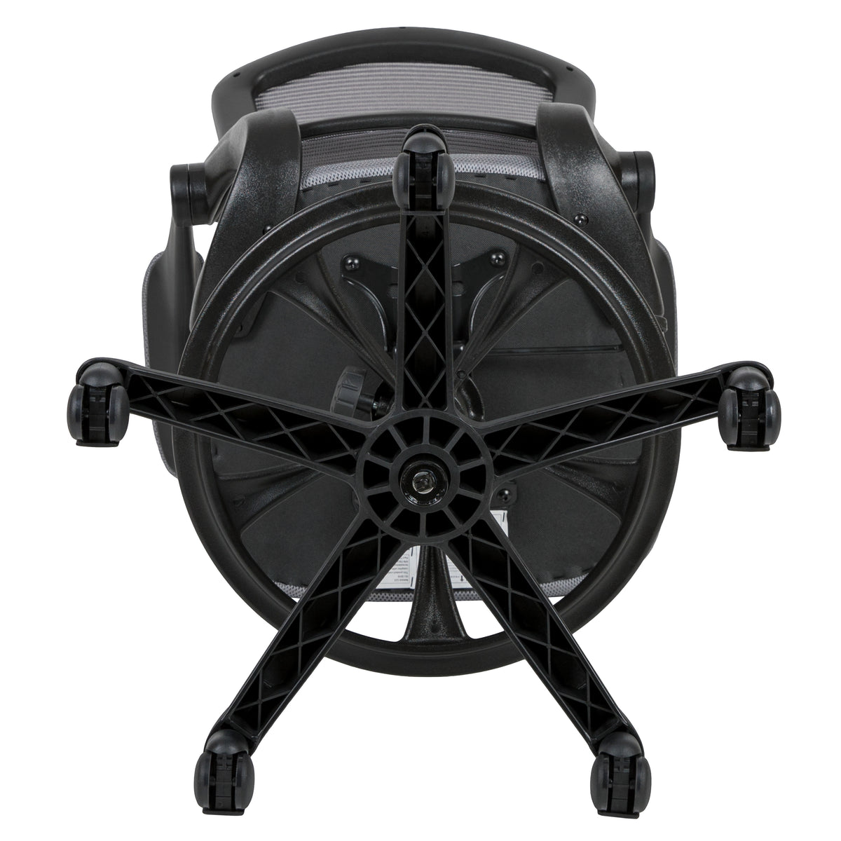 Mid-Back Mesh Ergonomic Drafting Chair with Adjustable Foot Ring and Flip-Up Arms