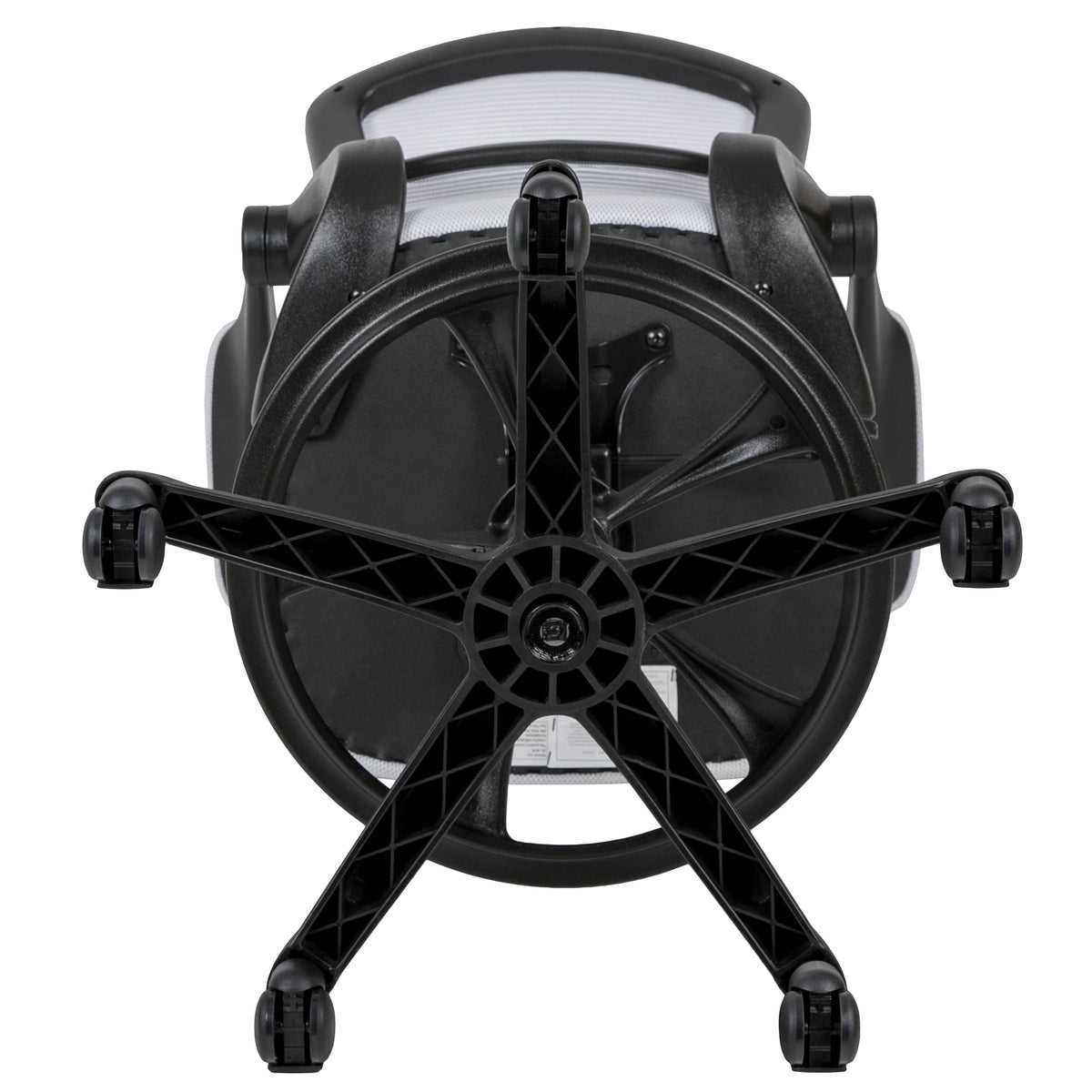 Mid-Back Mesh Ergonomic Drafting Chair with Adjustable Foot Ring and Flip-Up Arms