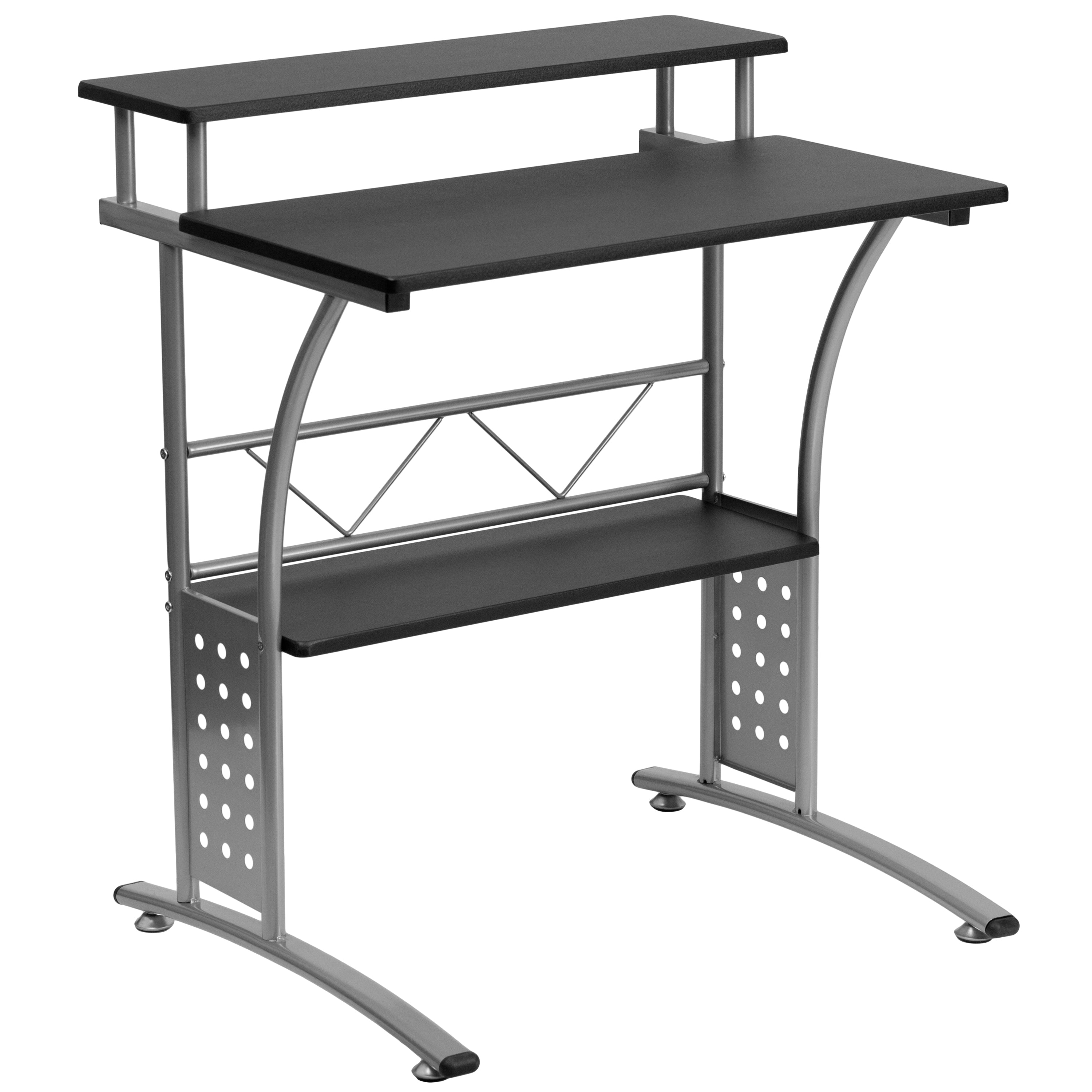 Work From Home Kit - Computer Desk, Ergonomic Mesh Office Chair and Locking Mobile Filing Cabinet with Side Handles