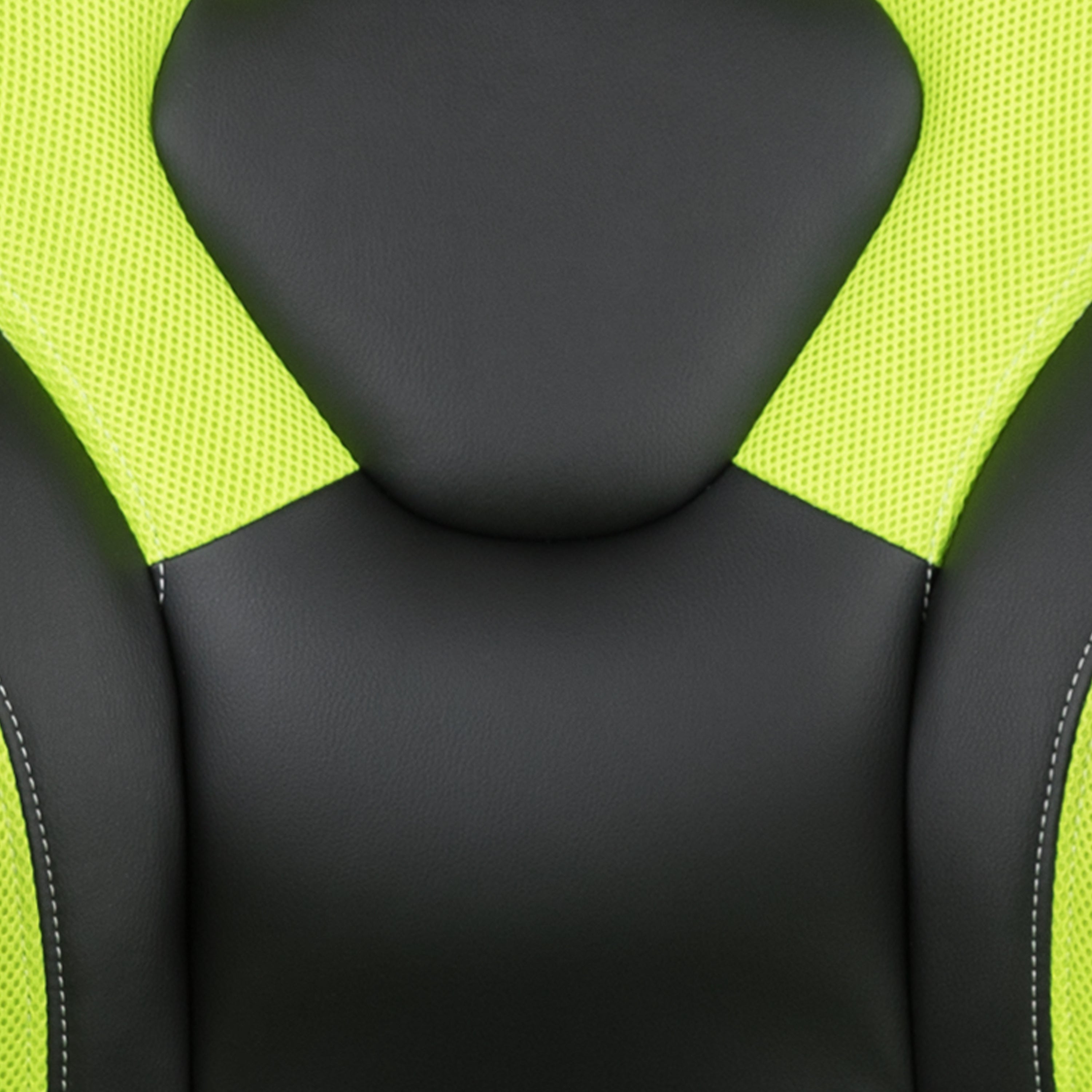 Gaming Desk and Racing Chair Set with Cup Holder, Headphone Hook and Removable Mouse Pad Top - 2 Wire Management Holes