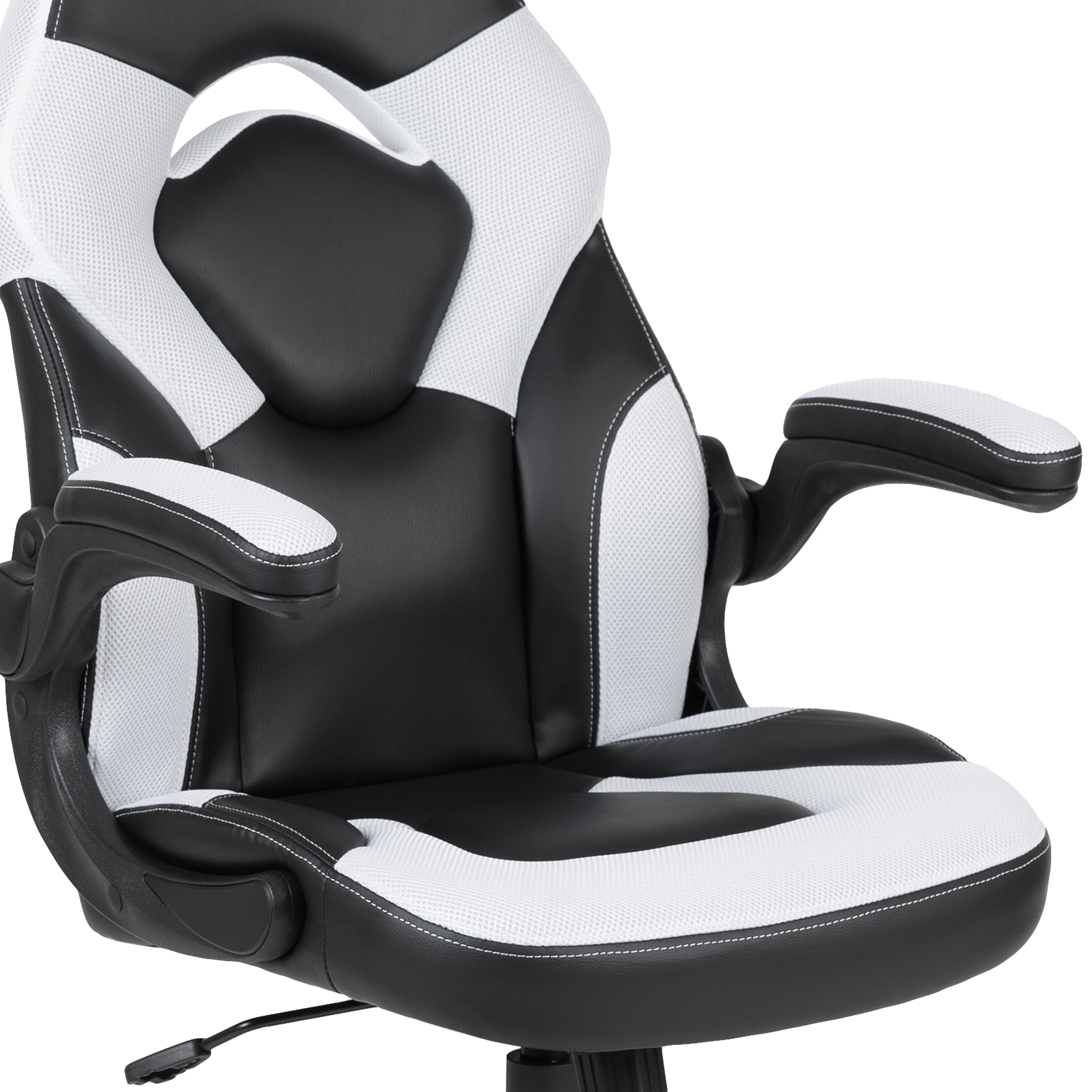 Gaming Desk and Racing Chair Set with Cup Holder and Headphone Hook