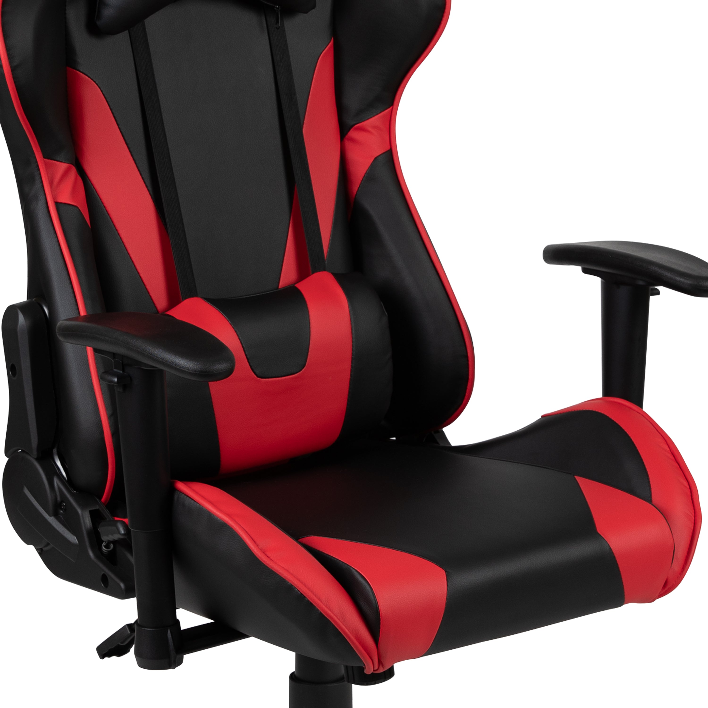 Gaming Desk and Reclining Gaming Chair Set with Cup Holder and Headphone Hook
